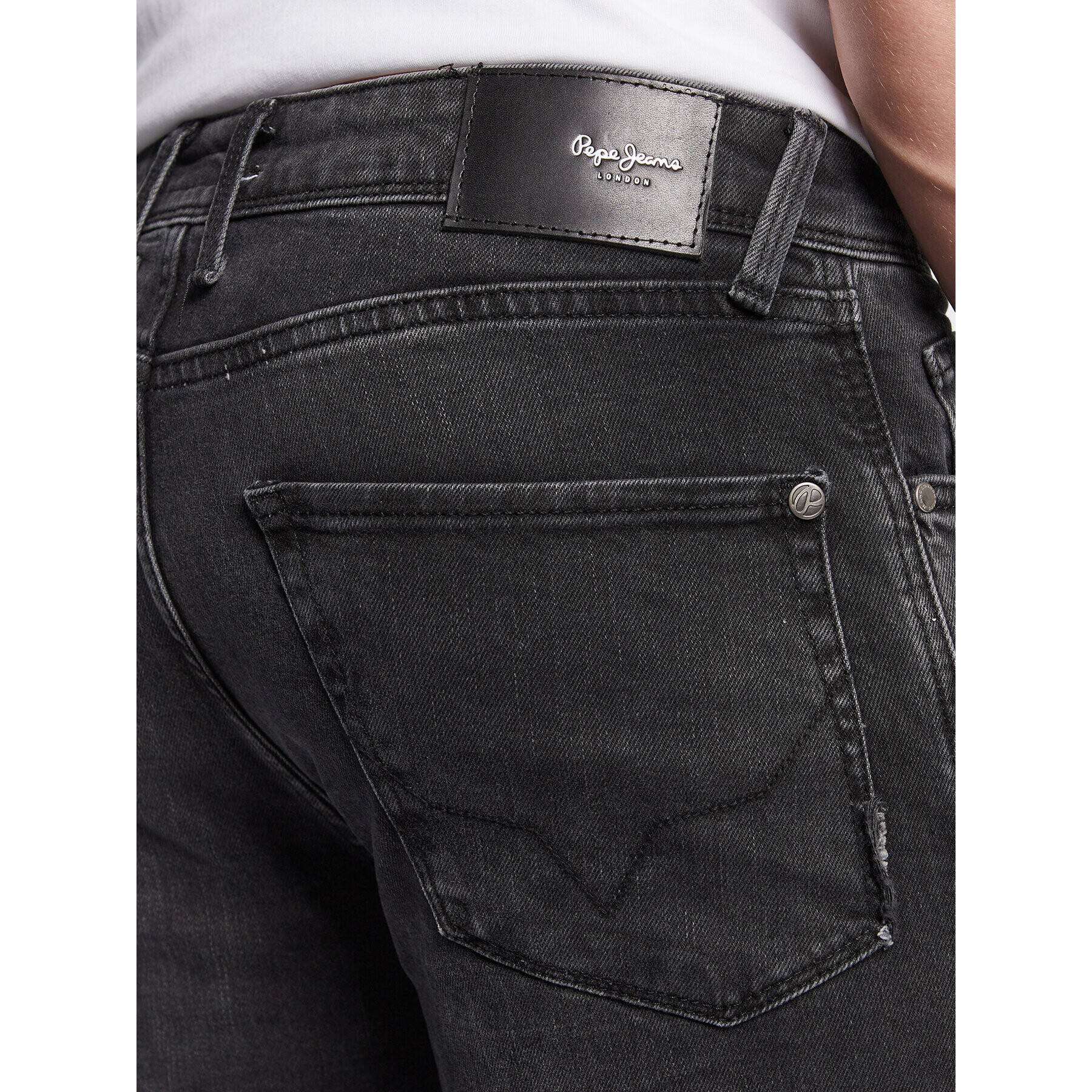 Pepe Jeans Jeansy Finsbury PM206321 Černá Skinny Fit - Pepit.cz