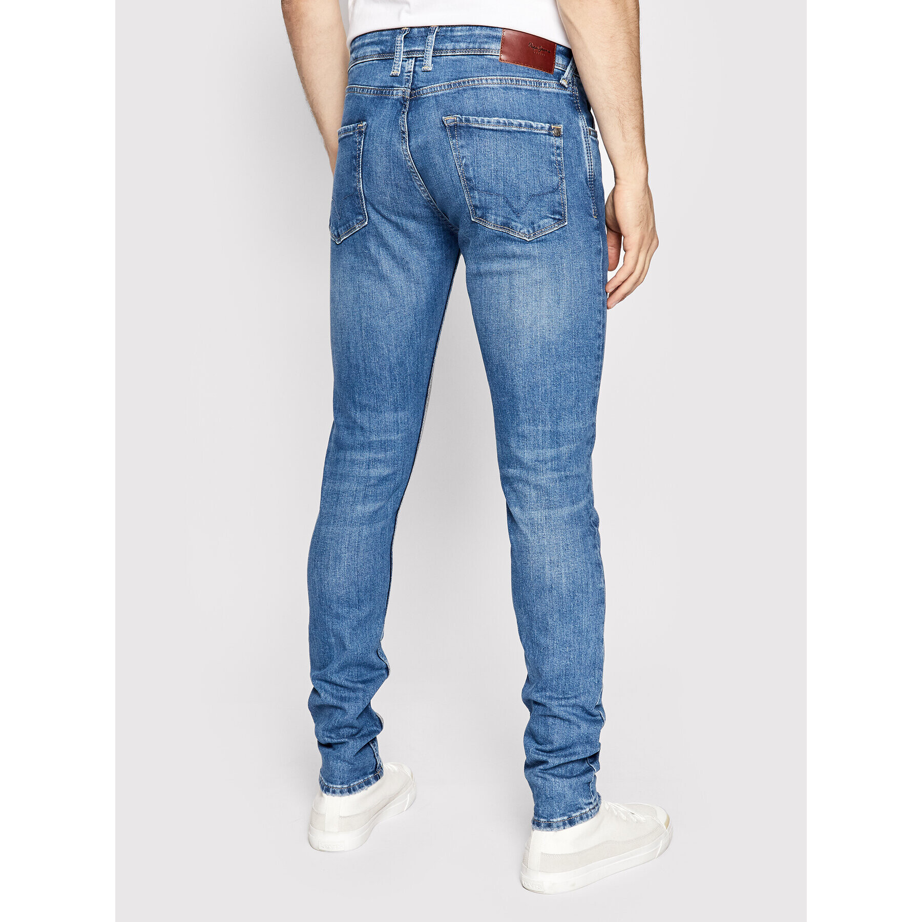 Pepe Jeans Jeansy Finsbury PM206321 Modrá Skinny Fit - Pepit.cz