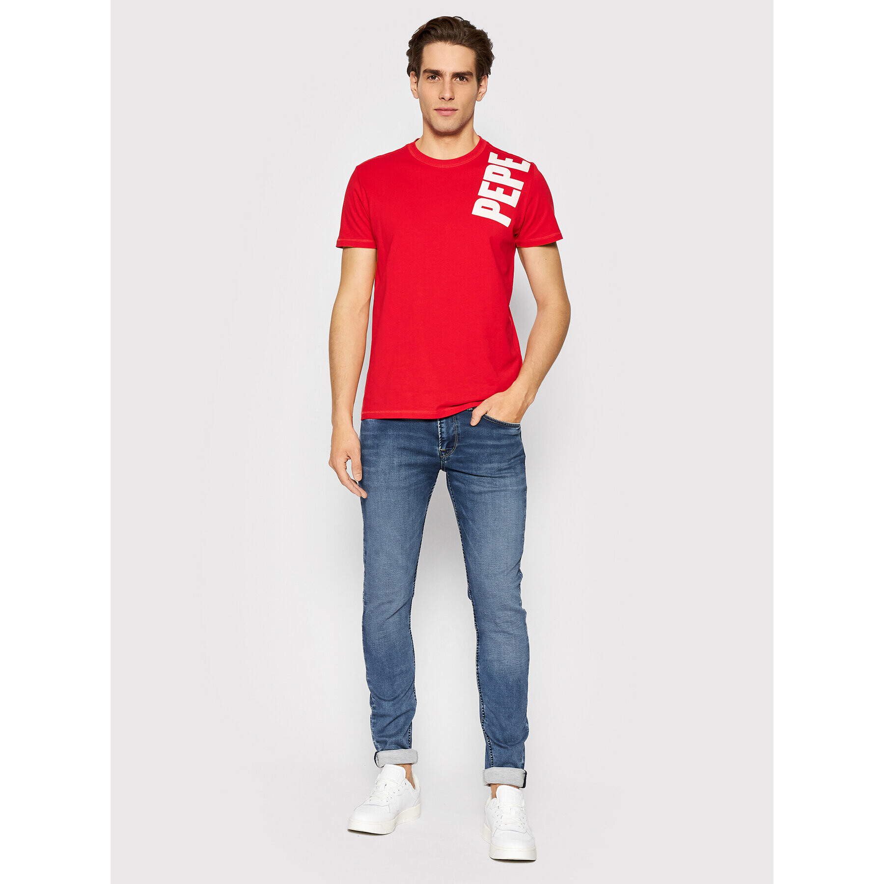 Pepe Jeans Jeansy Finsbury PM206321 Modrá Skinny Fit - Pepit.cz