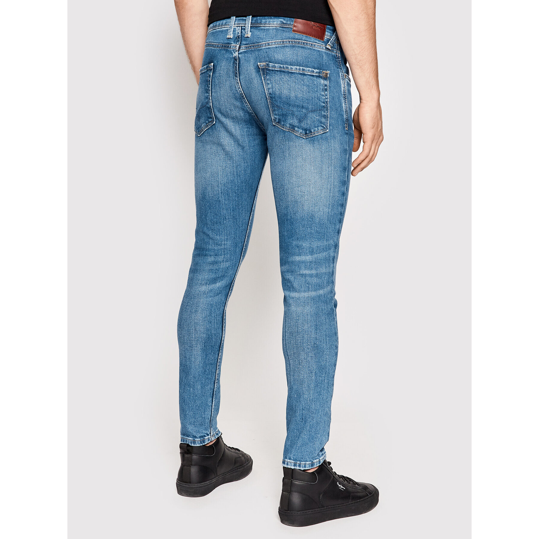 Pepe Jeans Jeansy Finsbury PM206321 Modrá Skinny Fit - Pepit.cz