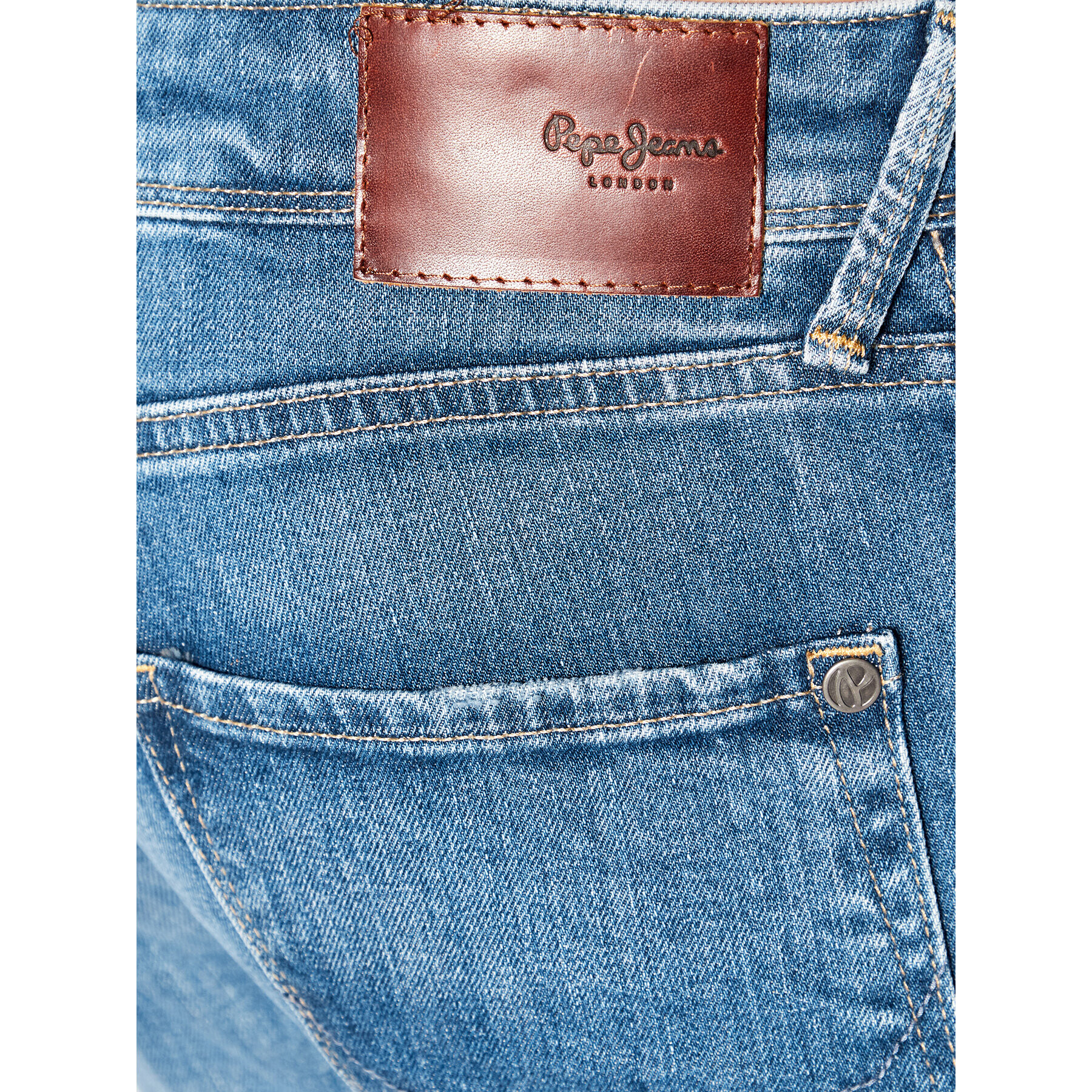 Pepe Jeans Jeansy Finsbury PM206321 Modrá Skinny Fit - Pepit.cz