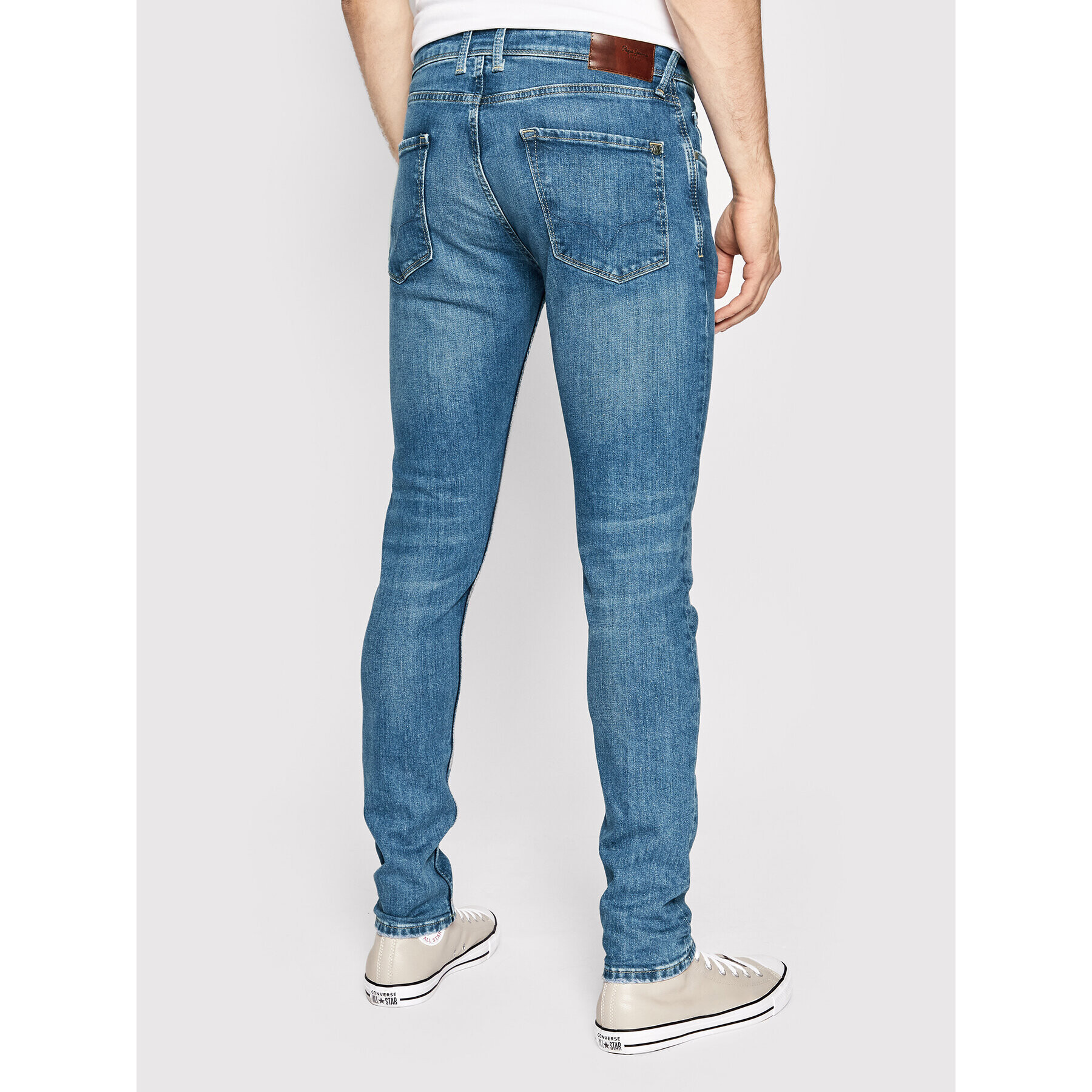 Pepe Jeans Jeansy Finsbury PM206321 Modrá Skinny Fit - Pepit.cz