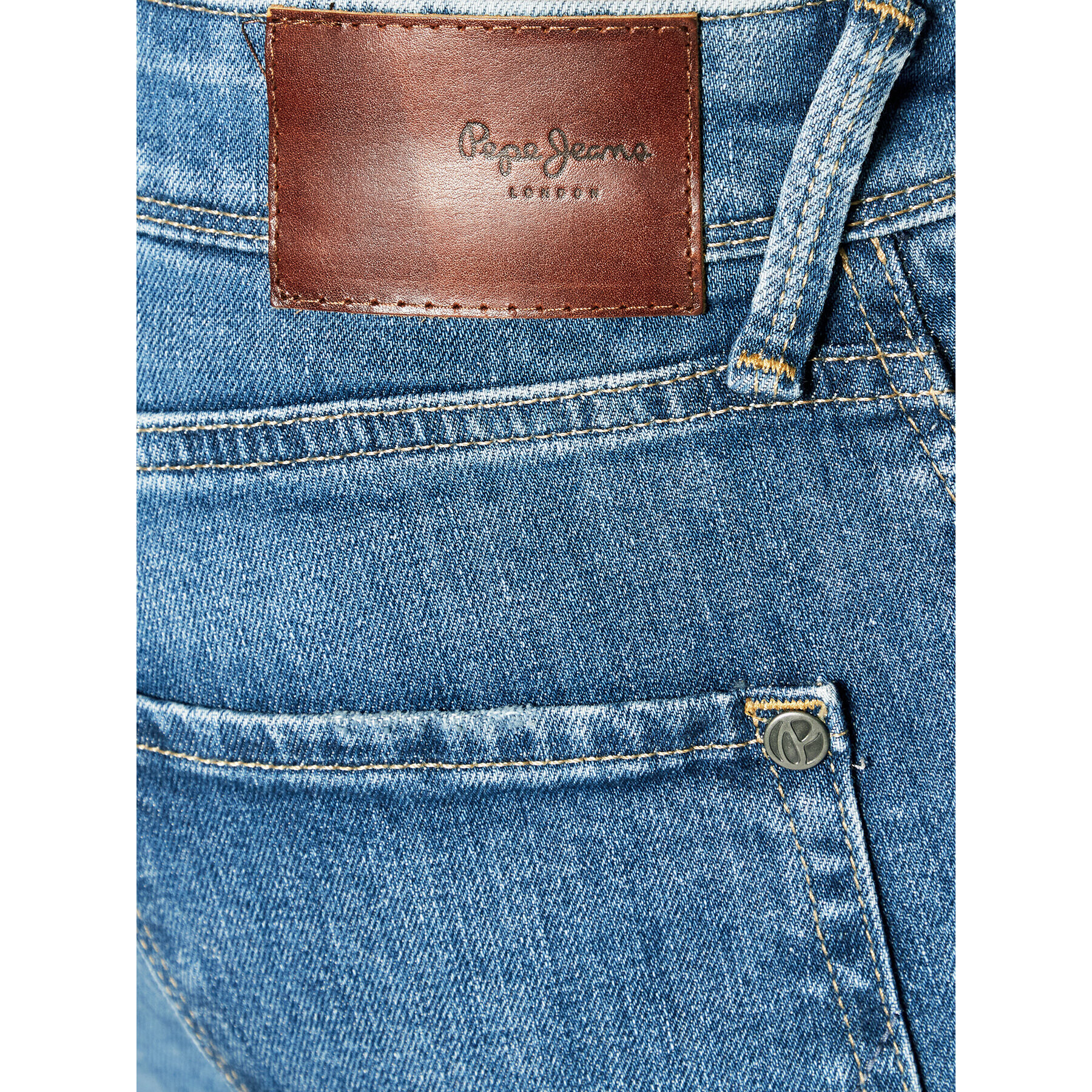 Pepe Jeans Jeansy Finsbury PM206321 Modrá Skinny Fit - Pepit.cz