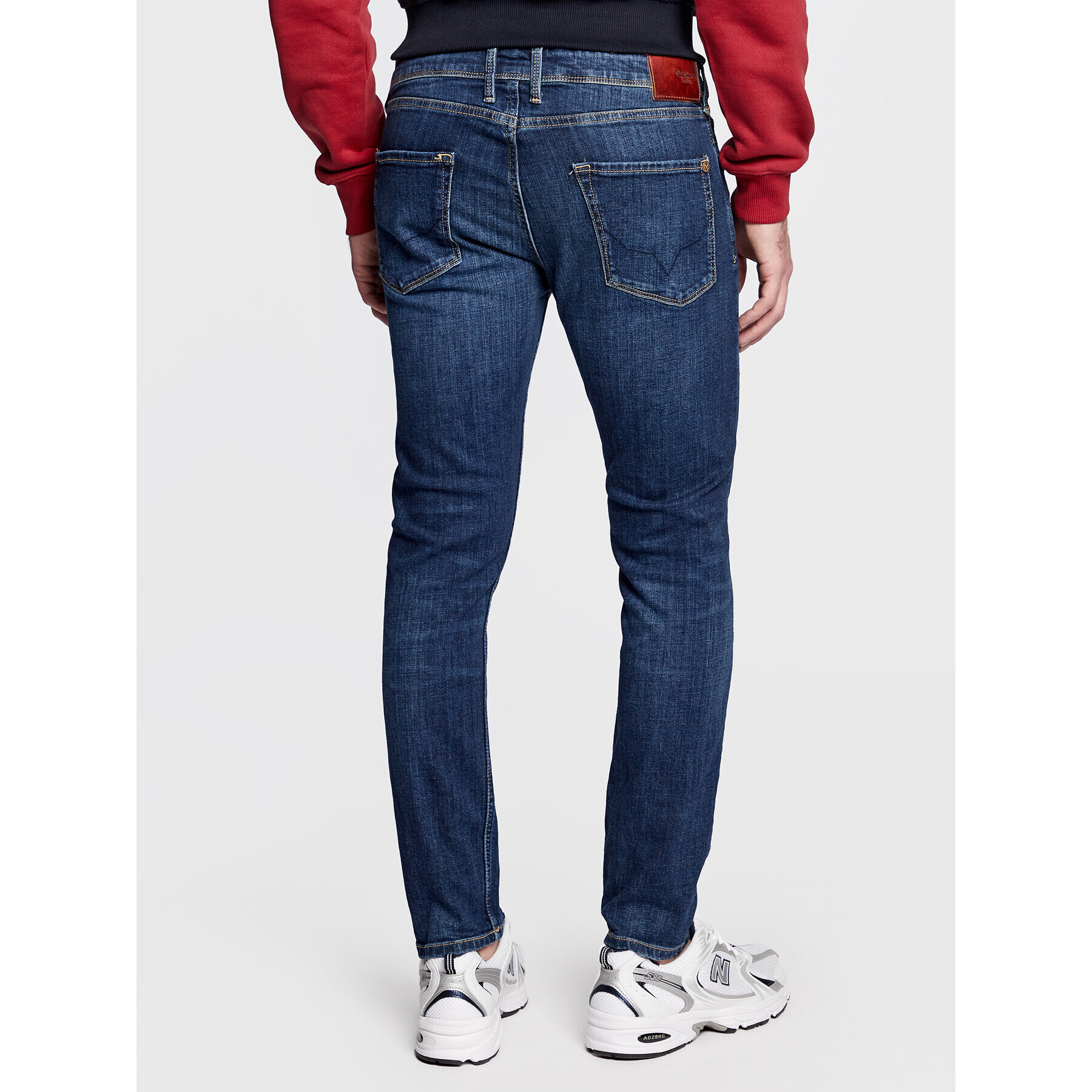 Pepe Jeans Jeansy Finsbury PM206321 Modrá Skinny Fit - Pepit.cz