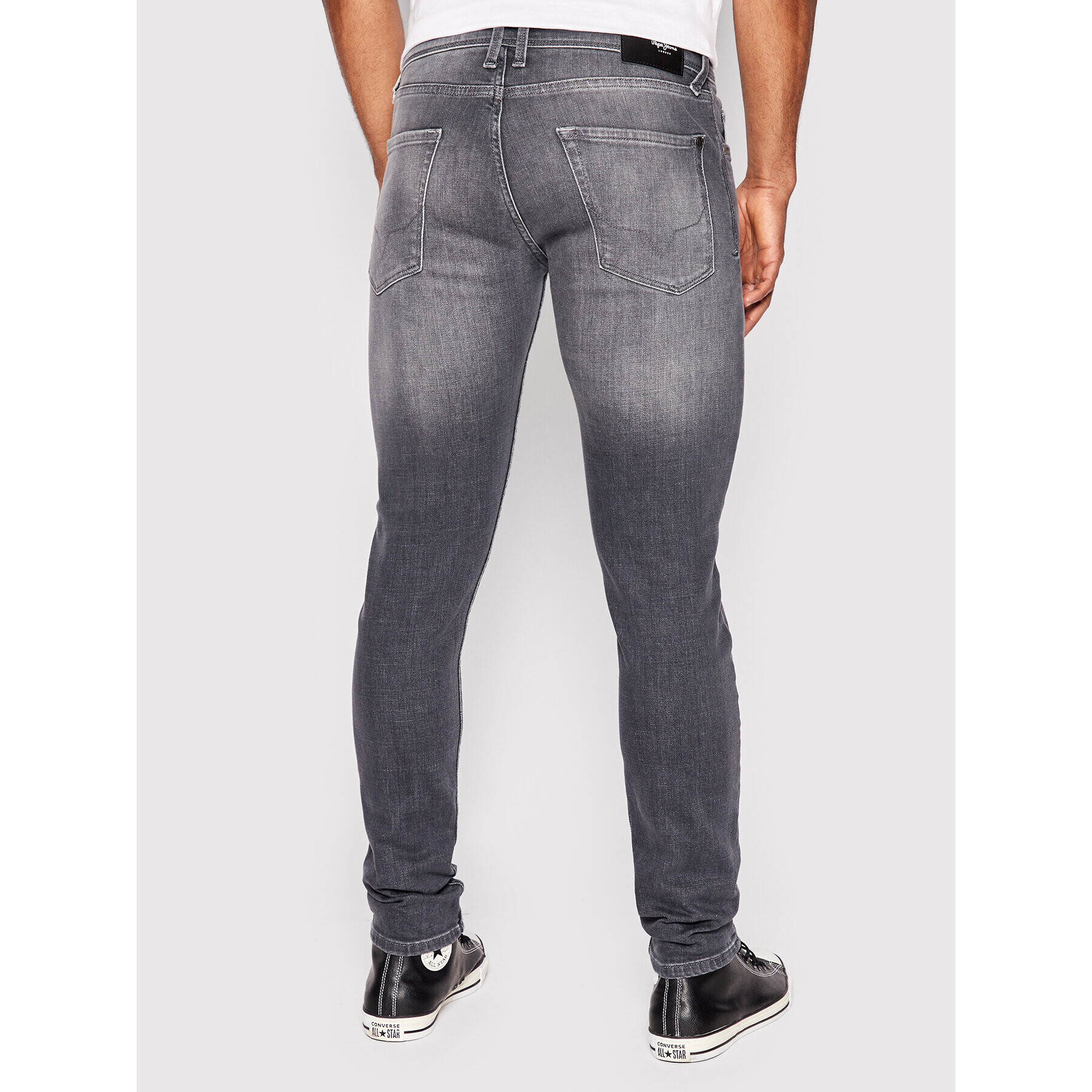 Pepe Jeans Jeansy Finsbury PM206321 Šedá Skinny Fit - Pepit.cz