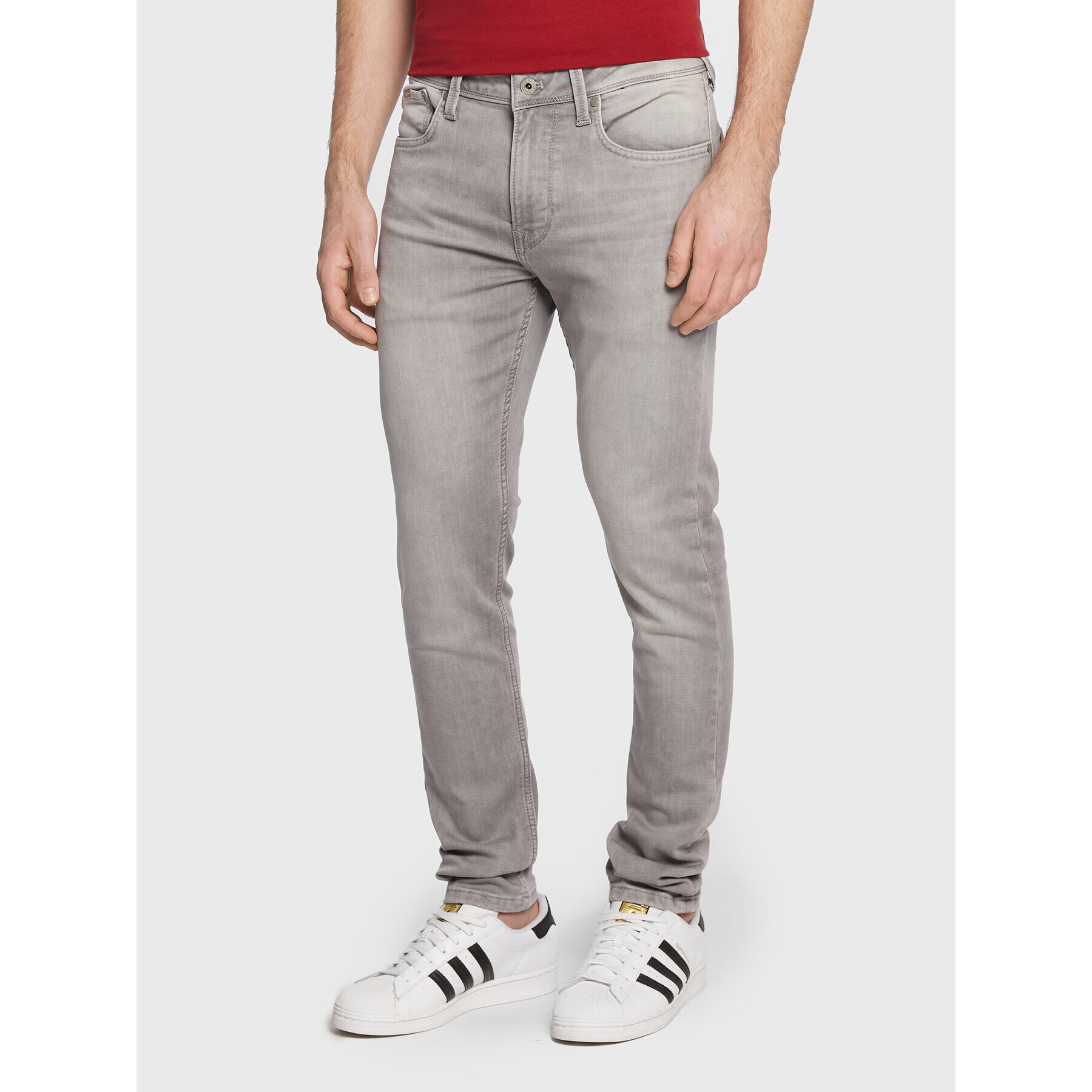 Pepe Jeans Jeansy Finsbury PM206321 Šedá Skinny Fit - Pepit.cz