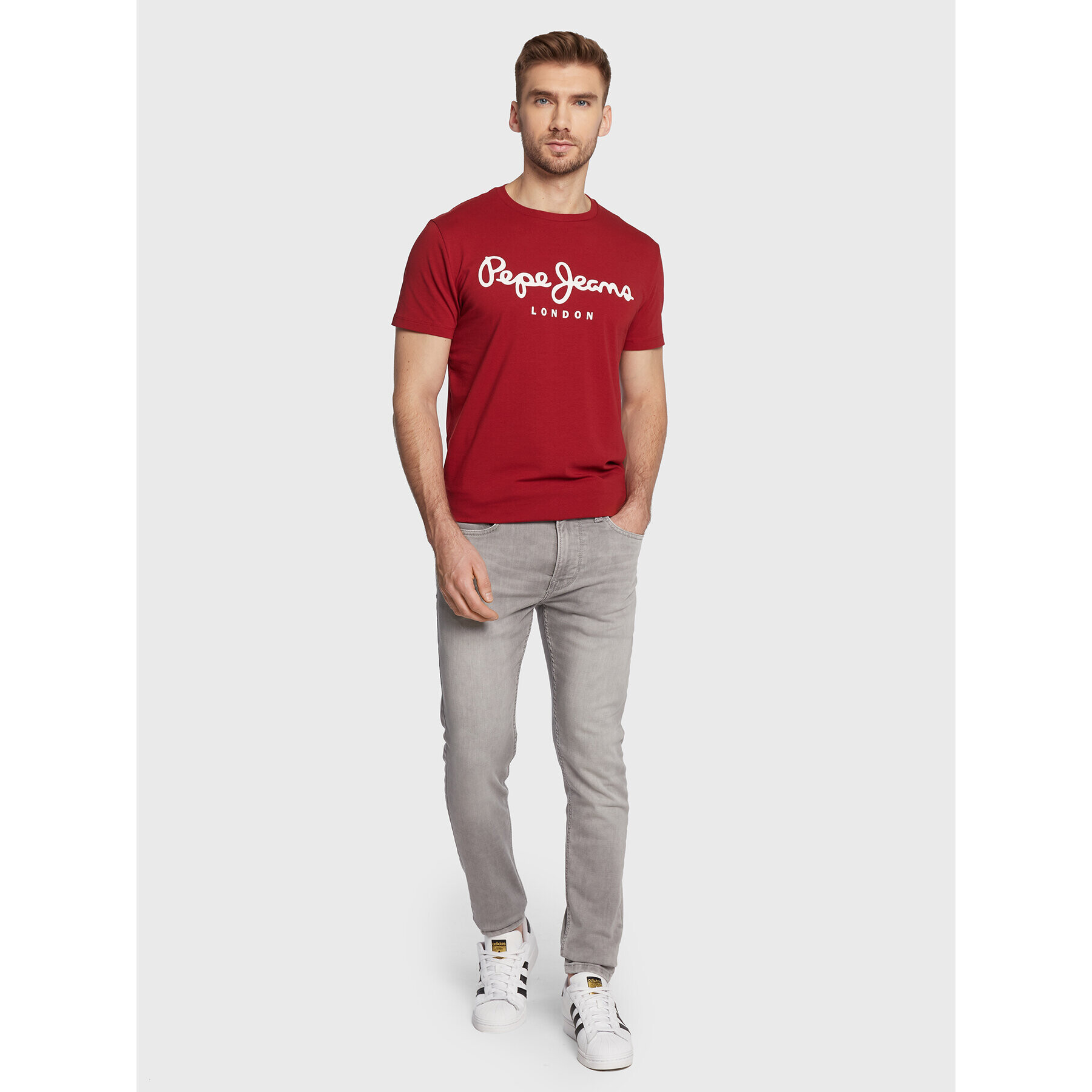 Pepe Jeans Jeansy Finsbury PM206321 Šedá Skinny Fit - Pepit.cz