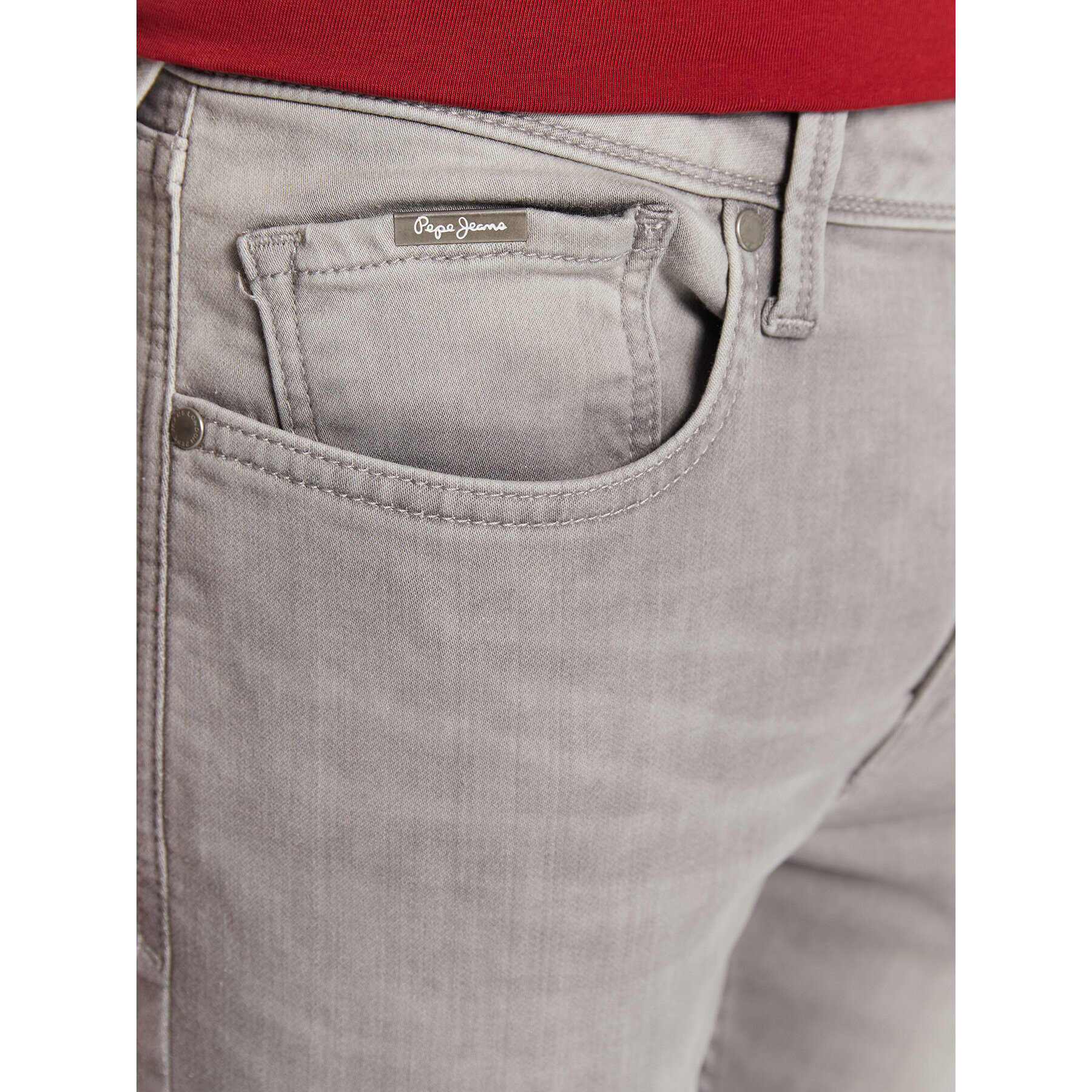 Pepe Jeans Jeansy Finsbury PM206321 Šedá Skinny Fit - Pepit.cz