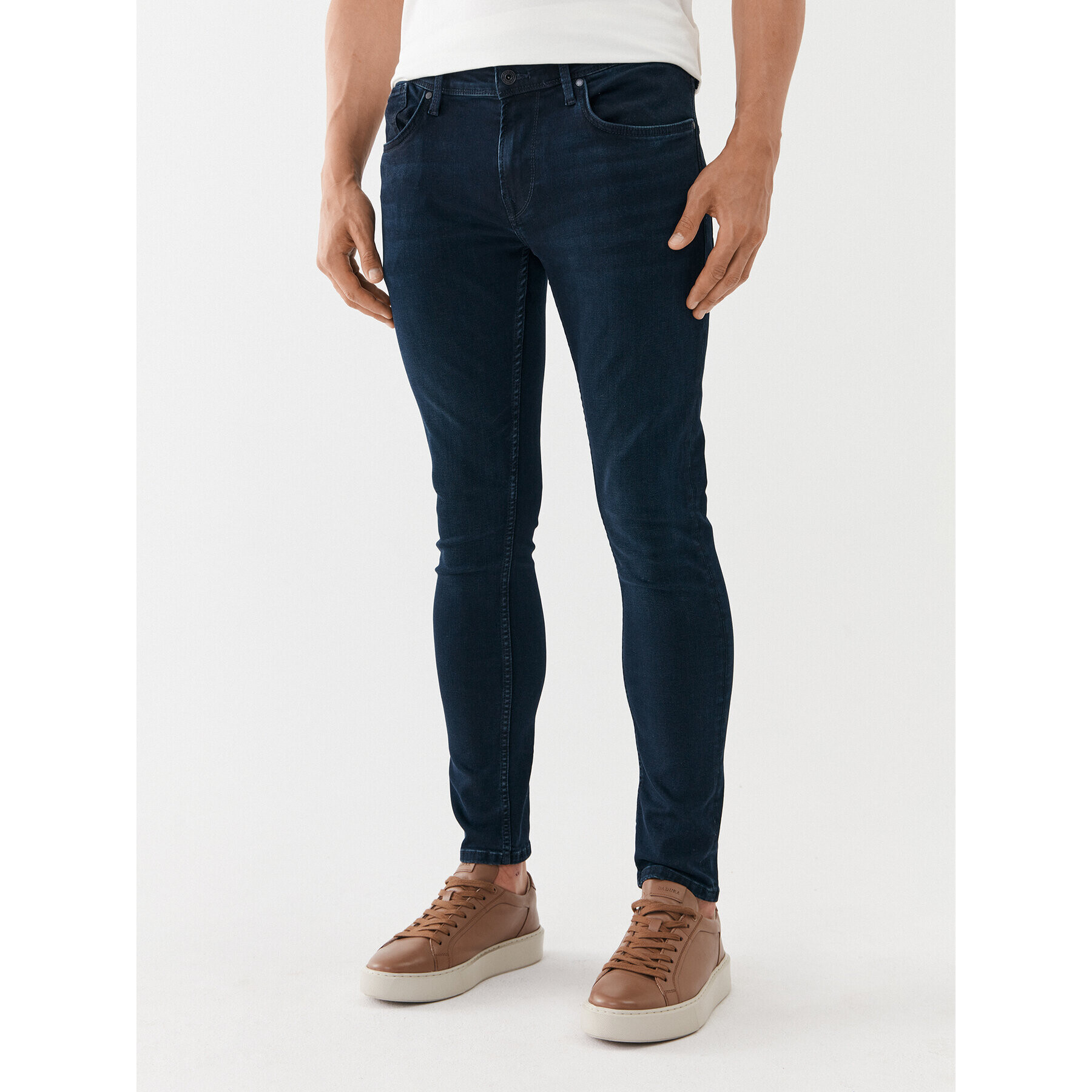 Pepe Jeans Jeansy Finsbury PM206321 Tmavomodrá Skinny Fit - Pepit.cz