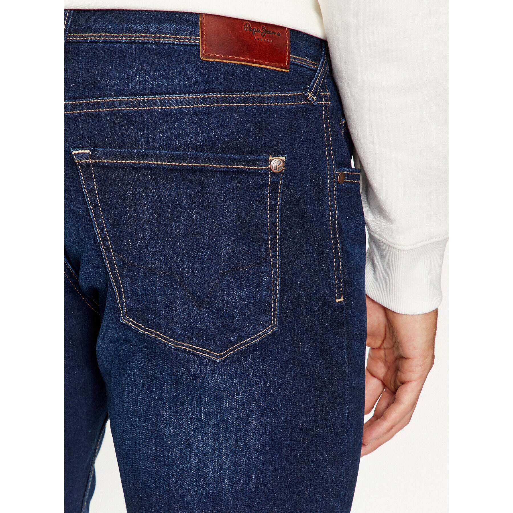 Pepe Jeans Jeansy Finsbury PM206321 Tmavomodrá Skinny Fit - Pepit.cz