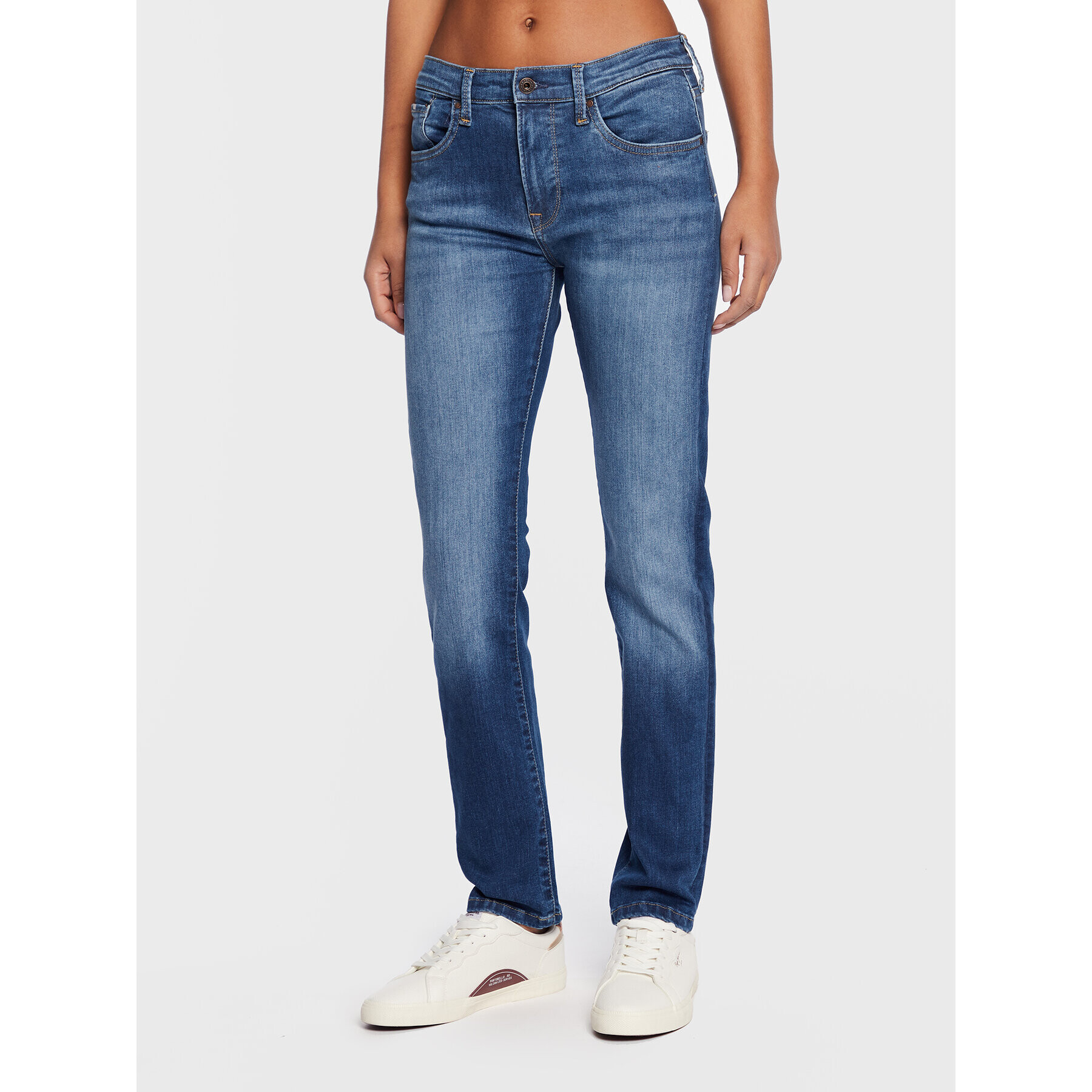 Pepe Jeans Jeansy Grace PL204160 Modrá Slim Fit - Pepit.cz