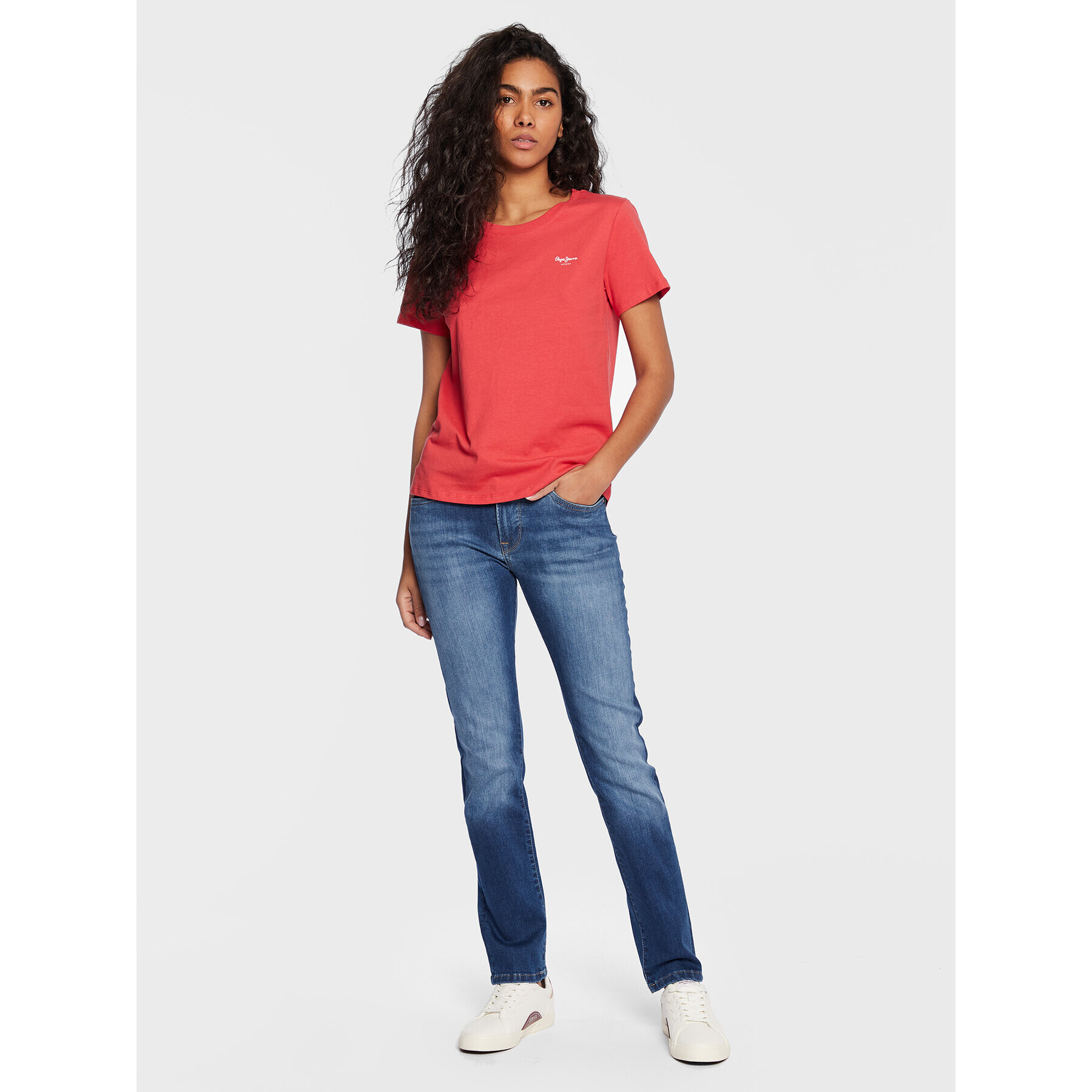 Pepe Jeans Jeansy Grace PL204160 Modrá Slim Fit - Pepit.cz