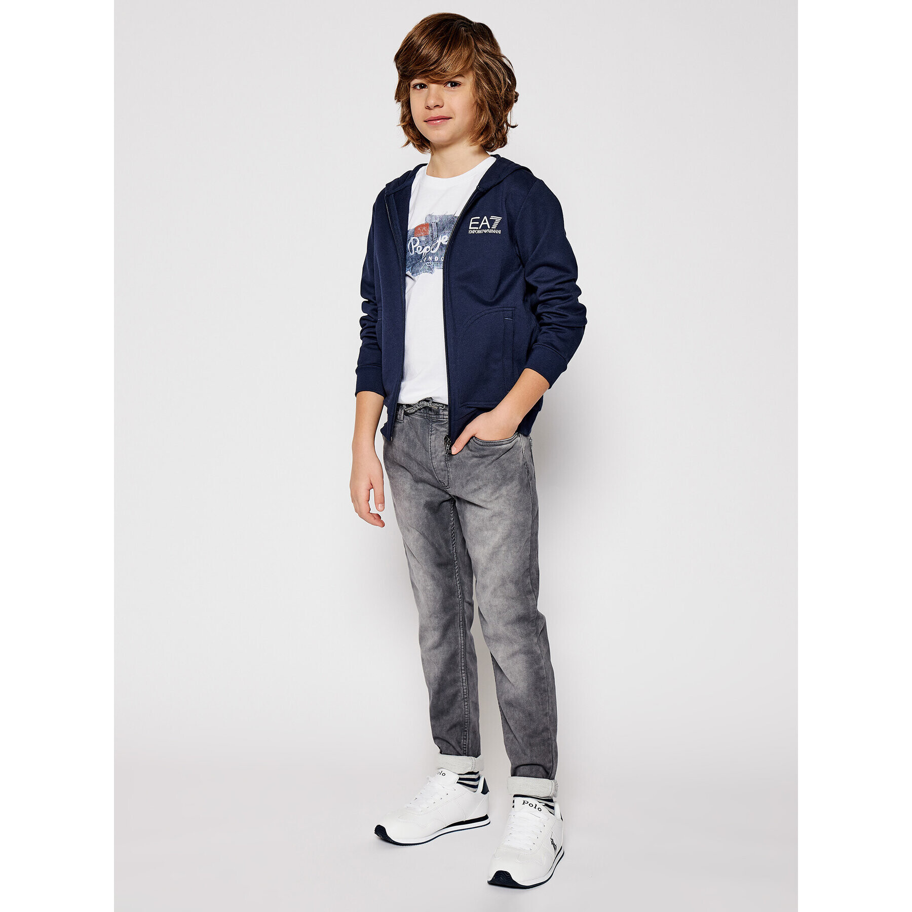 Pepe Jeans Jeansy GYMDIGO Archie PB201580 Šedá Relaxed Fit - Pepit.cz