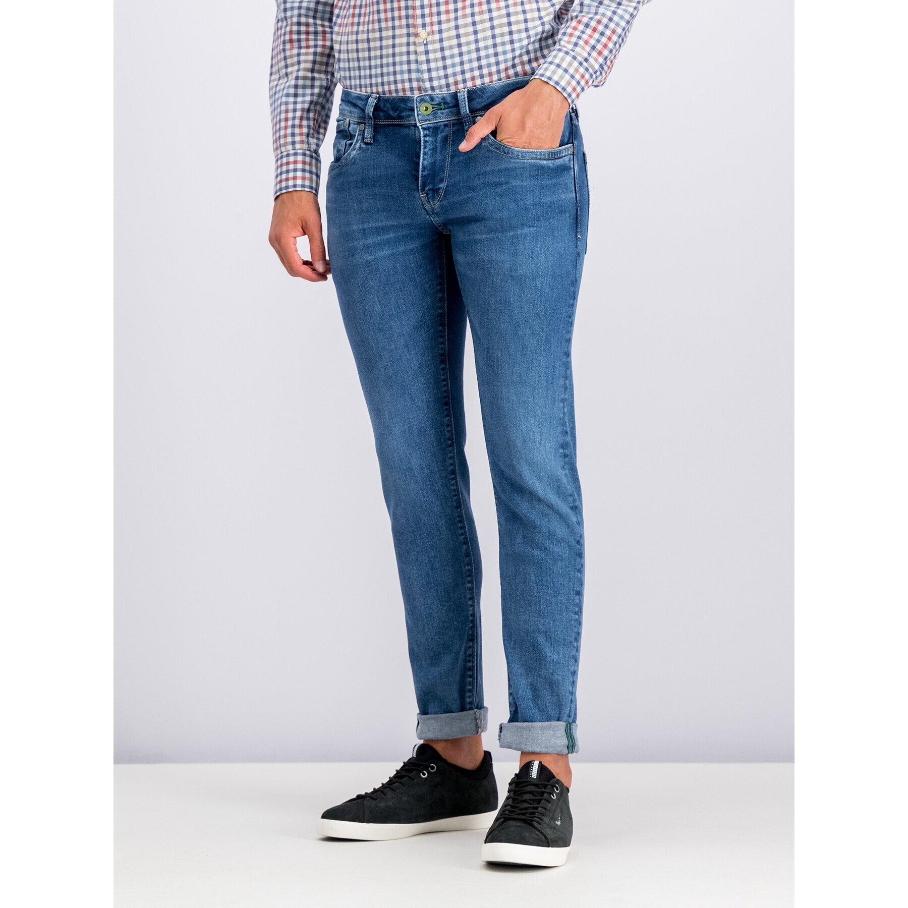 Pepe Jeans Jeansy Hatch PM200823 Tmavomodrá Slim Fit - Pepit.cz