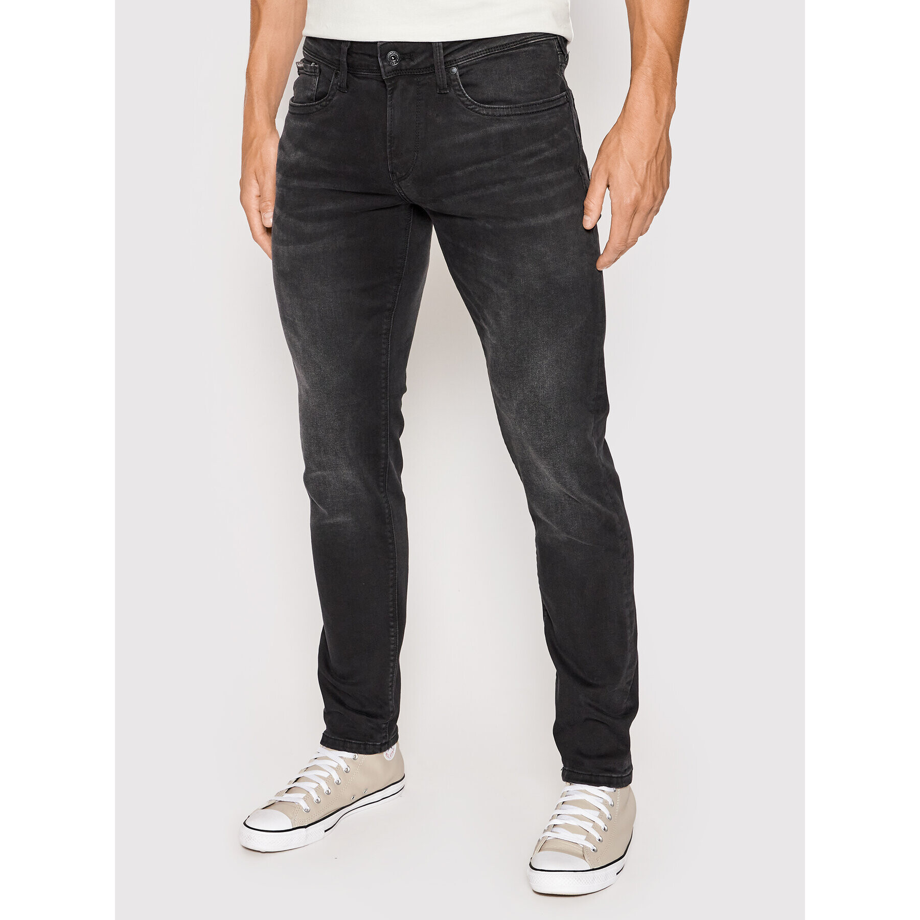 Pepe Jeans Jeansy Hatch PM206322 Černá Slim Fit - Pepit.cz