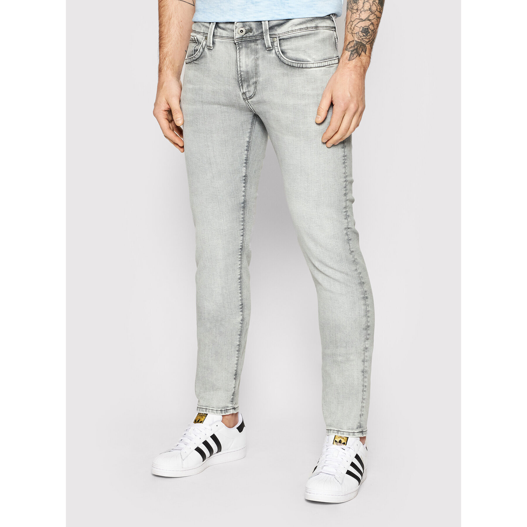 Pepe Jeans Jeansy Hatch PM206322 Šedá Slim Fit - Pepit.cz