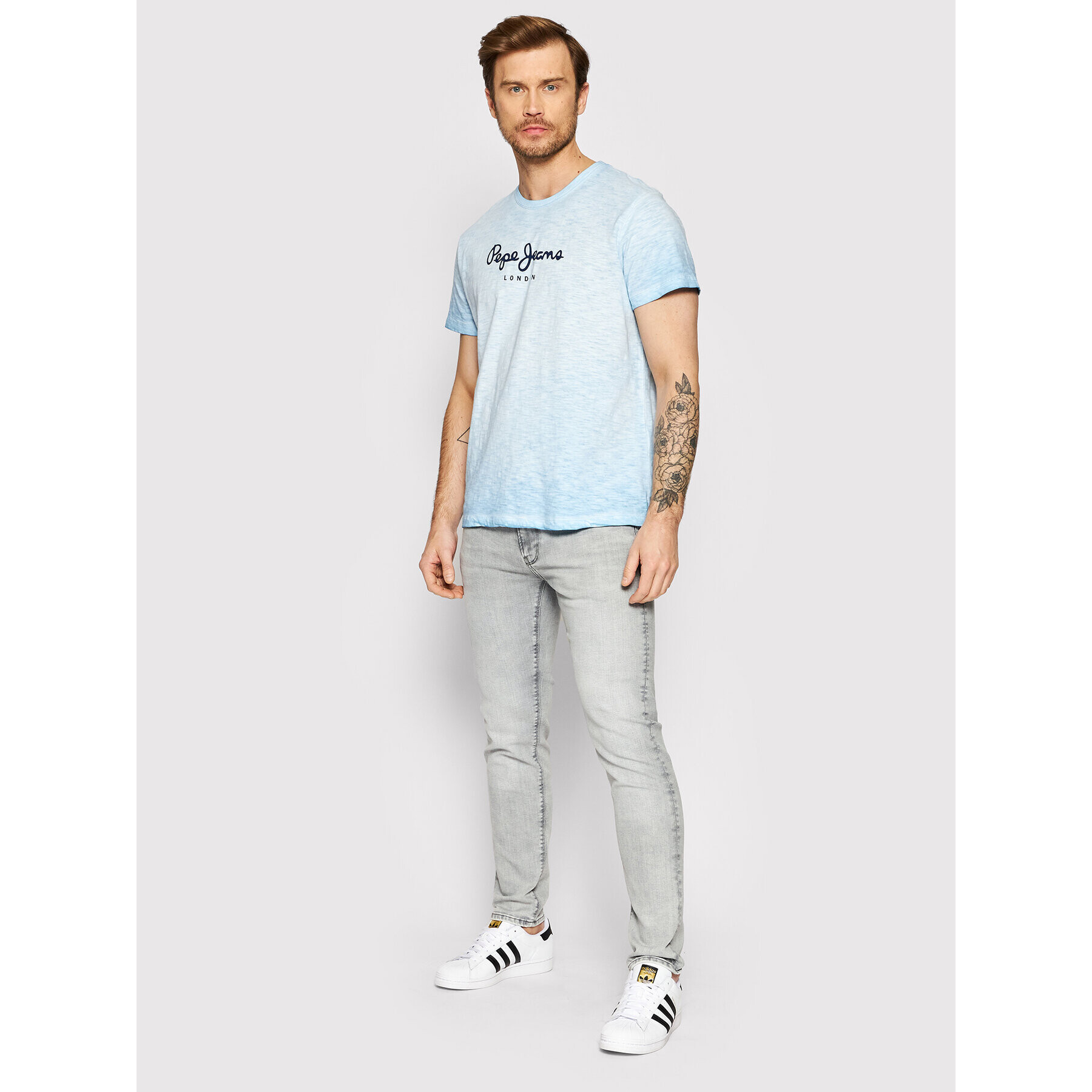 Pepe Jeans Jeansy Hatch PM206322 Šedá Slim Fit - Pepit.cz