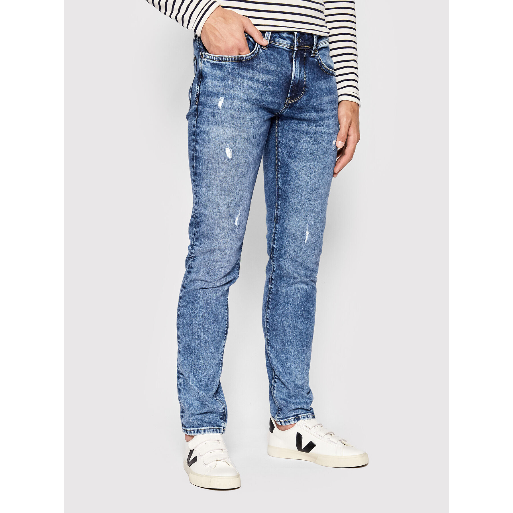 Pepe Jeans Jeansy Hatch PM206322 Tmavomodrá Slim Fit - Pepit.cz