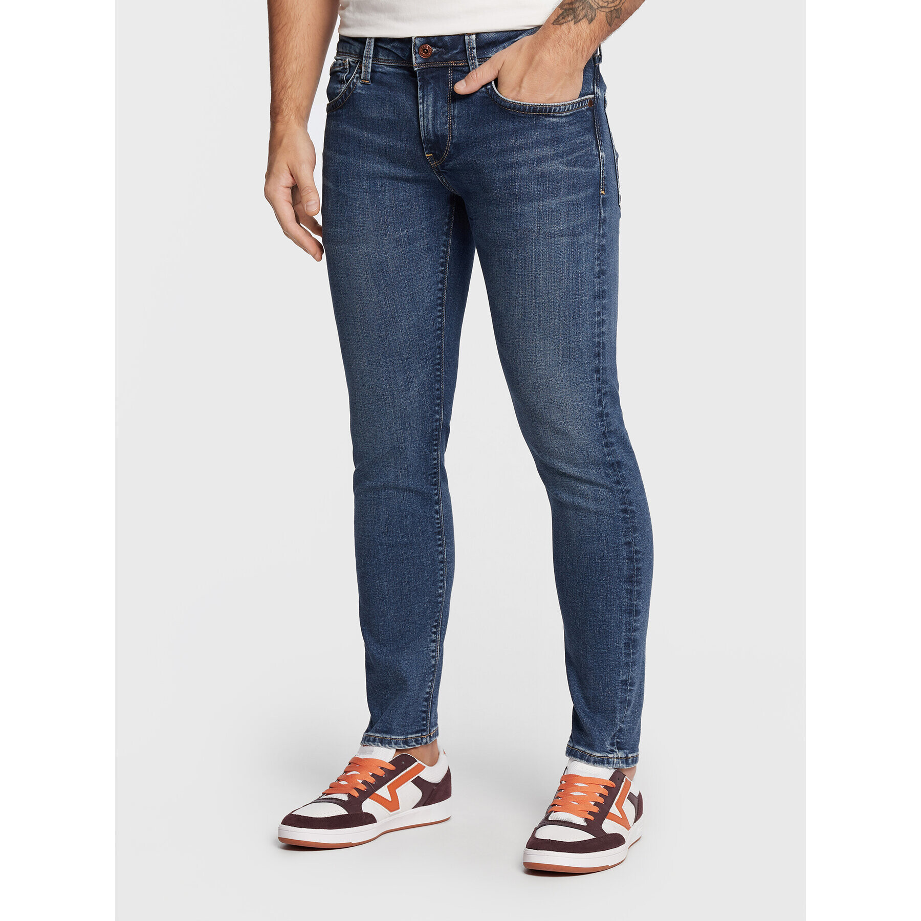 Pepe Jeans Jeansy Hatch PM206322 Tmavomodrá Slim Fit - Pepit.cz