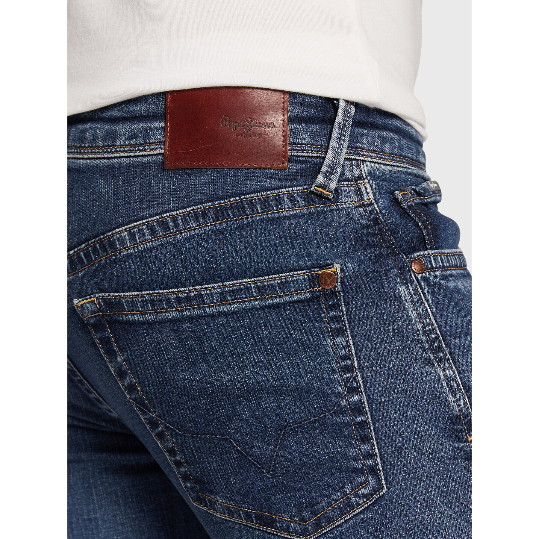 Pepe Jeans Jeansy Hatch PM206322 Tmavomodrá Slim Fit - Pepit.cz