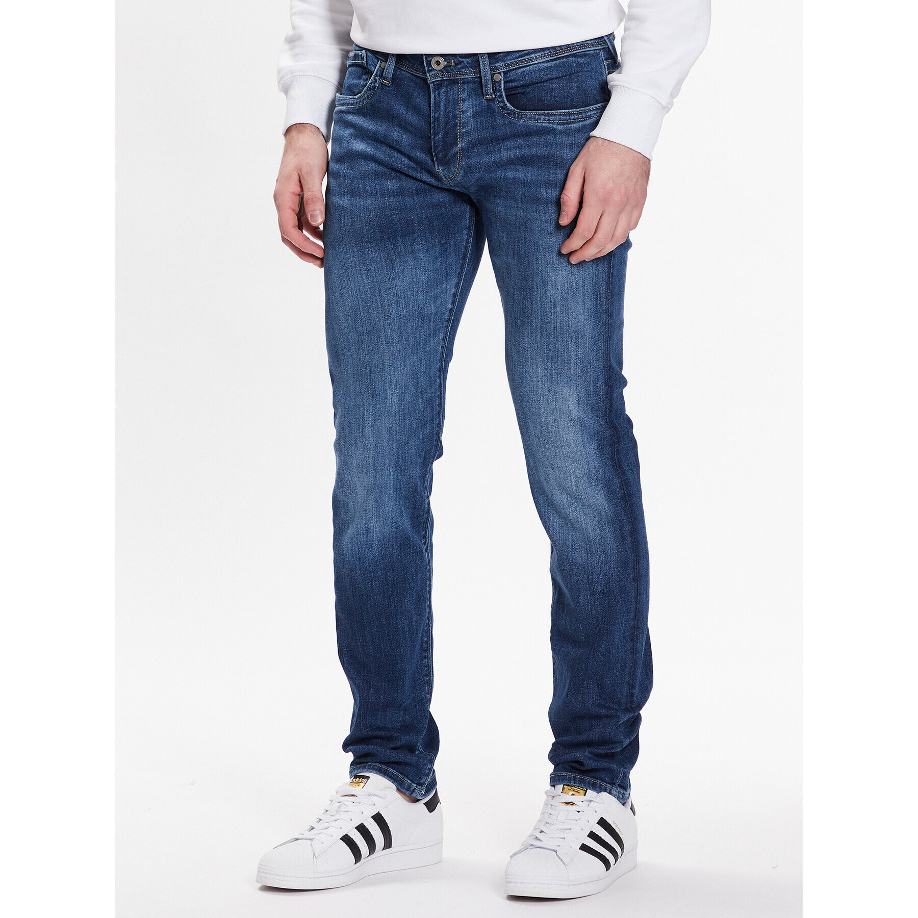 Pepe Jeans Jeansy Hatch PM206322HN0 Modrá Slim Fit - Pepit.cz