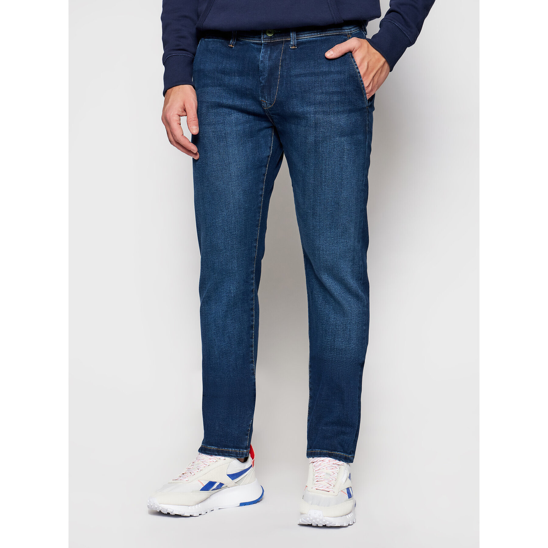 Pepe Jeans Jeansy Jamey PM205896 Tmavomodrá Taper Fit - Pepit.cz