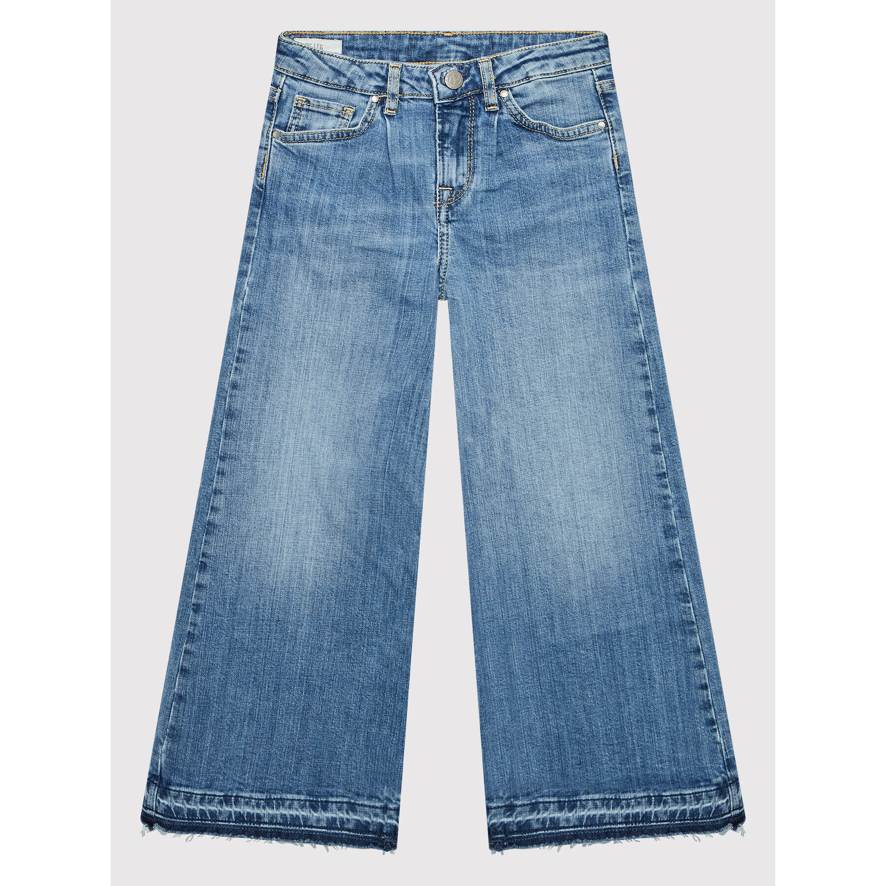 Pepe Jeans Jeansy Jivey PG201586 Modrá Wide Leg - Pepit.cz