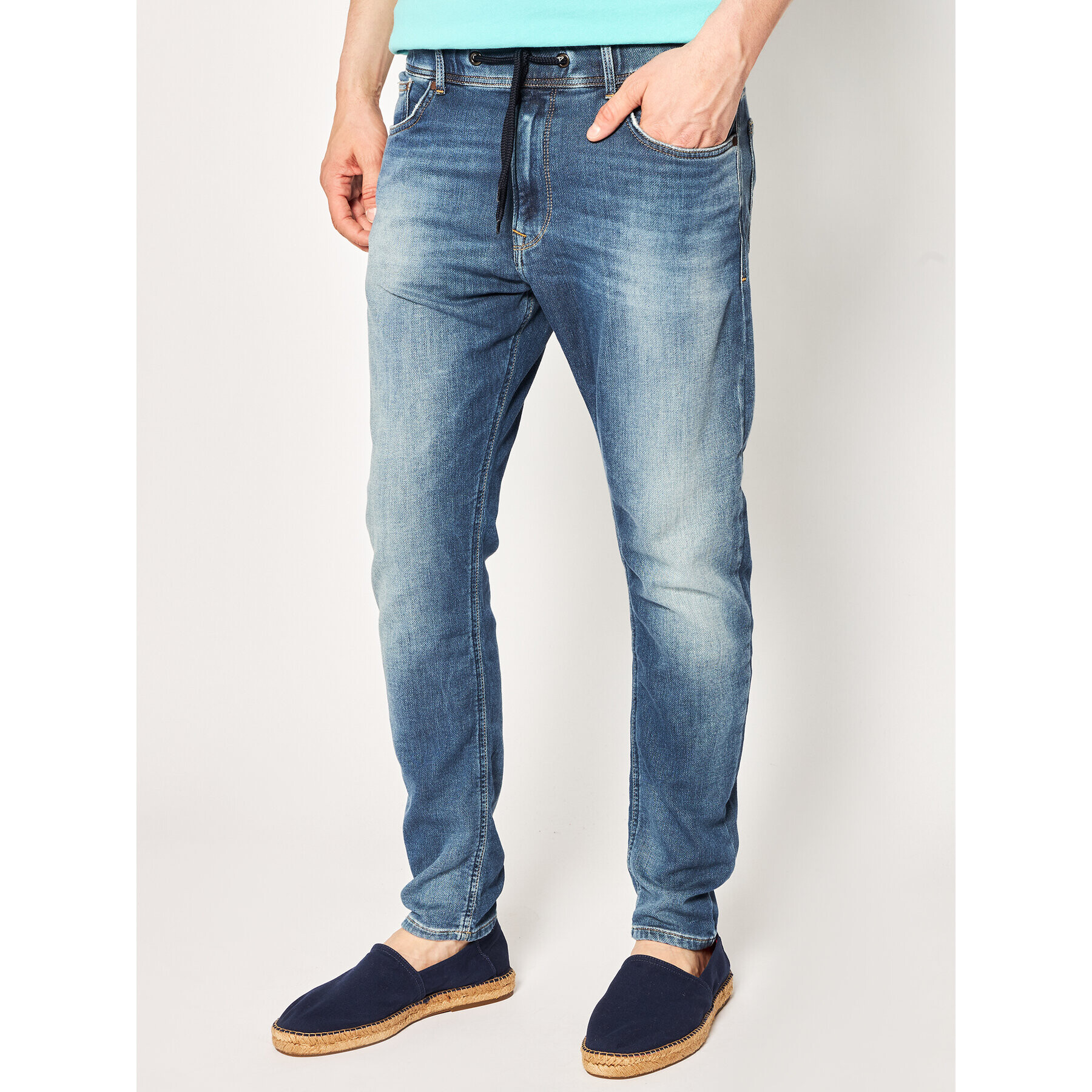 Pepe Jeans Jeansy Johnson PM204385 Tmavomodrá Relaxed Fit - Pepit.cz