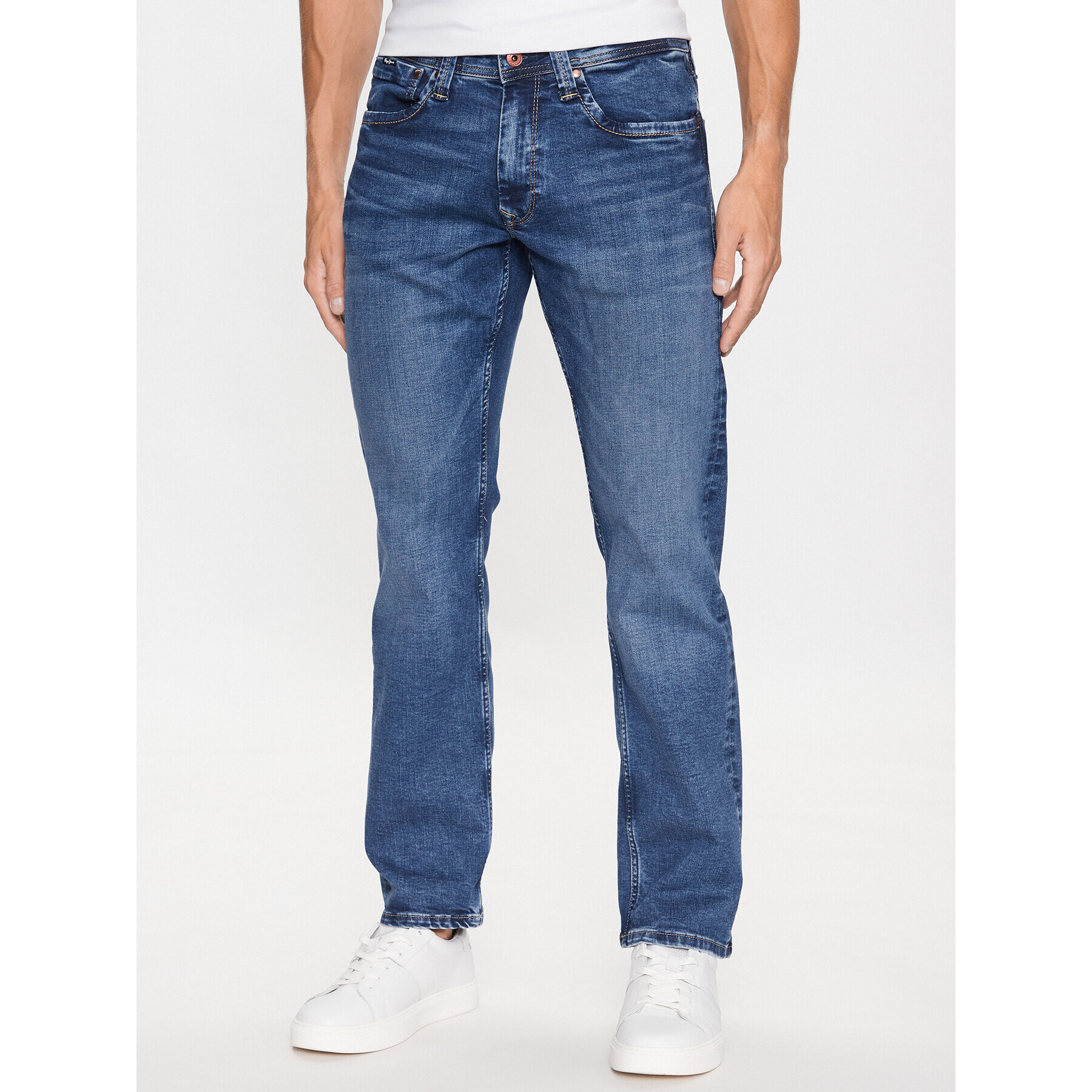 Pepe Jeans Jeansy Kingston PM206468 Modrá Relaxed Fit - Pepit.cz