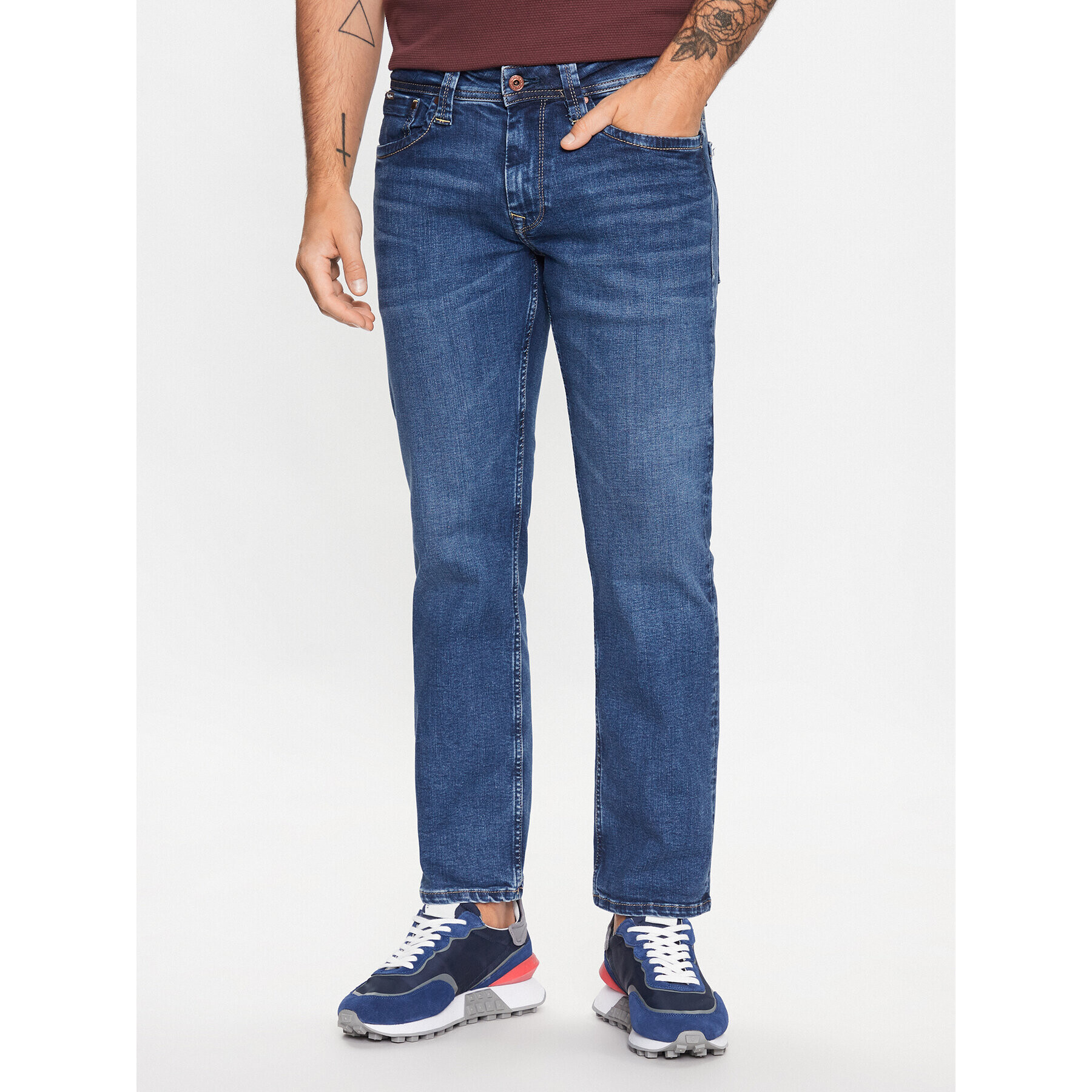 Pepe Jeans Jeansy Kingston Zip PM206468VX30 Modrá Relaxed Fit - Pepit.cz