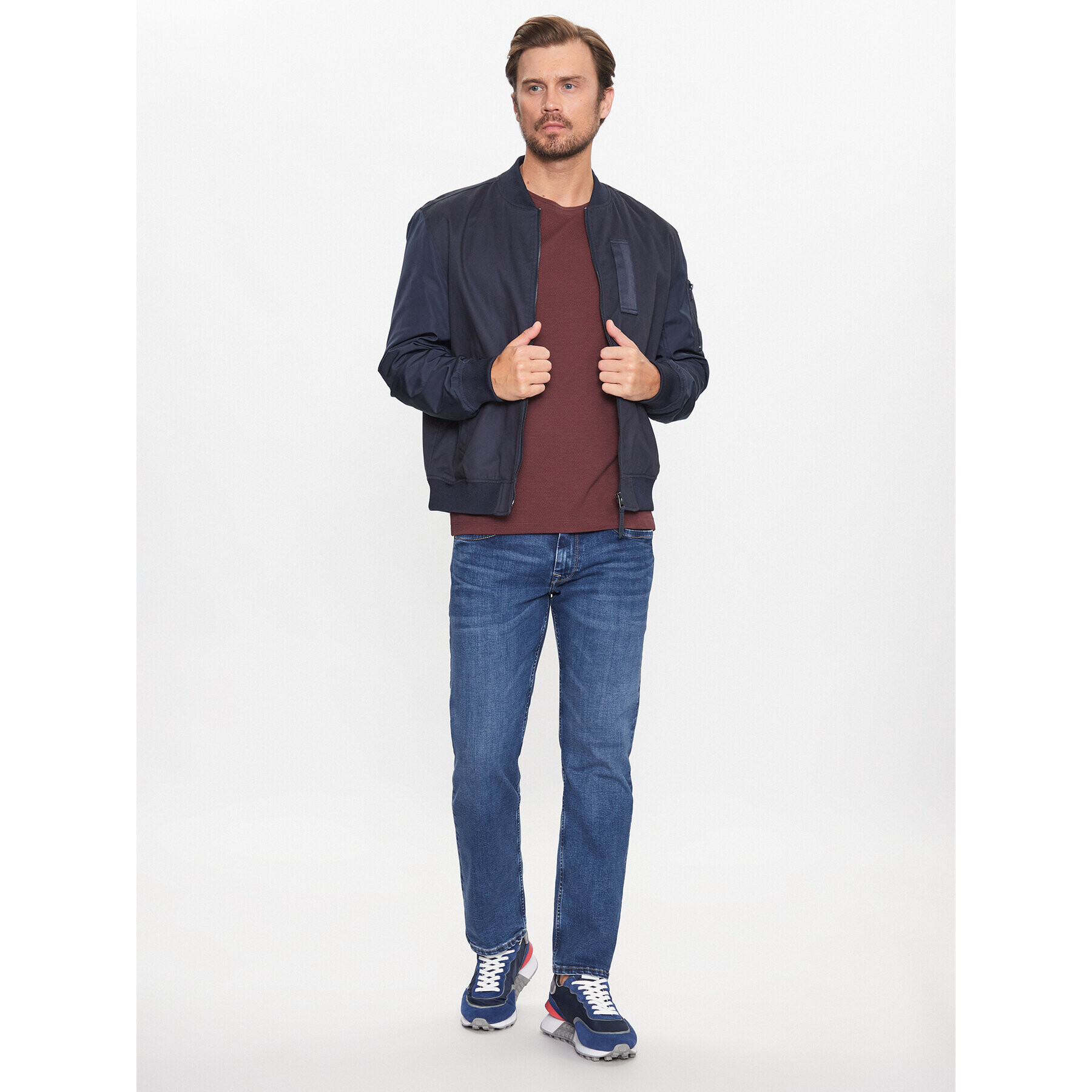 Pepe Jeans Jeansy Kingston Zip PM206468VX30 Modrá Relaxed Fit - Pepit.cz