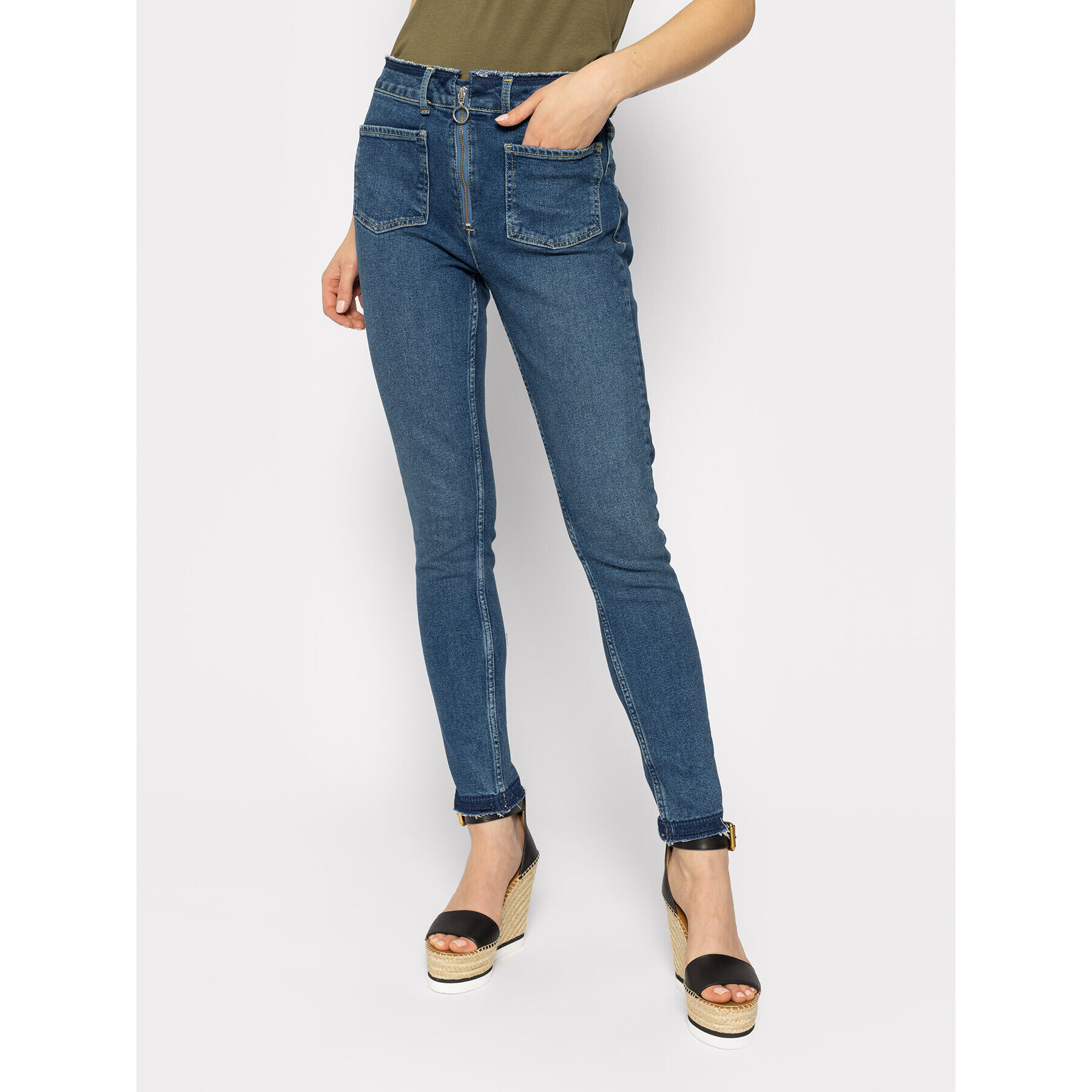 Pepe Jeans Jeansy Mary PL203614 Tmavomodrá Straight Leg Fit - Pepit.cz