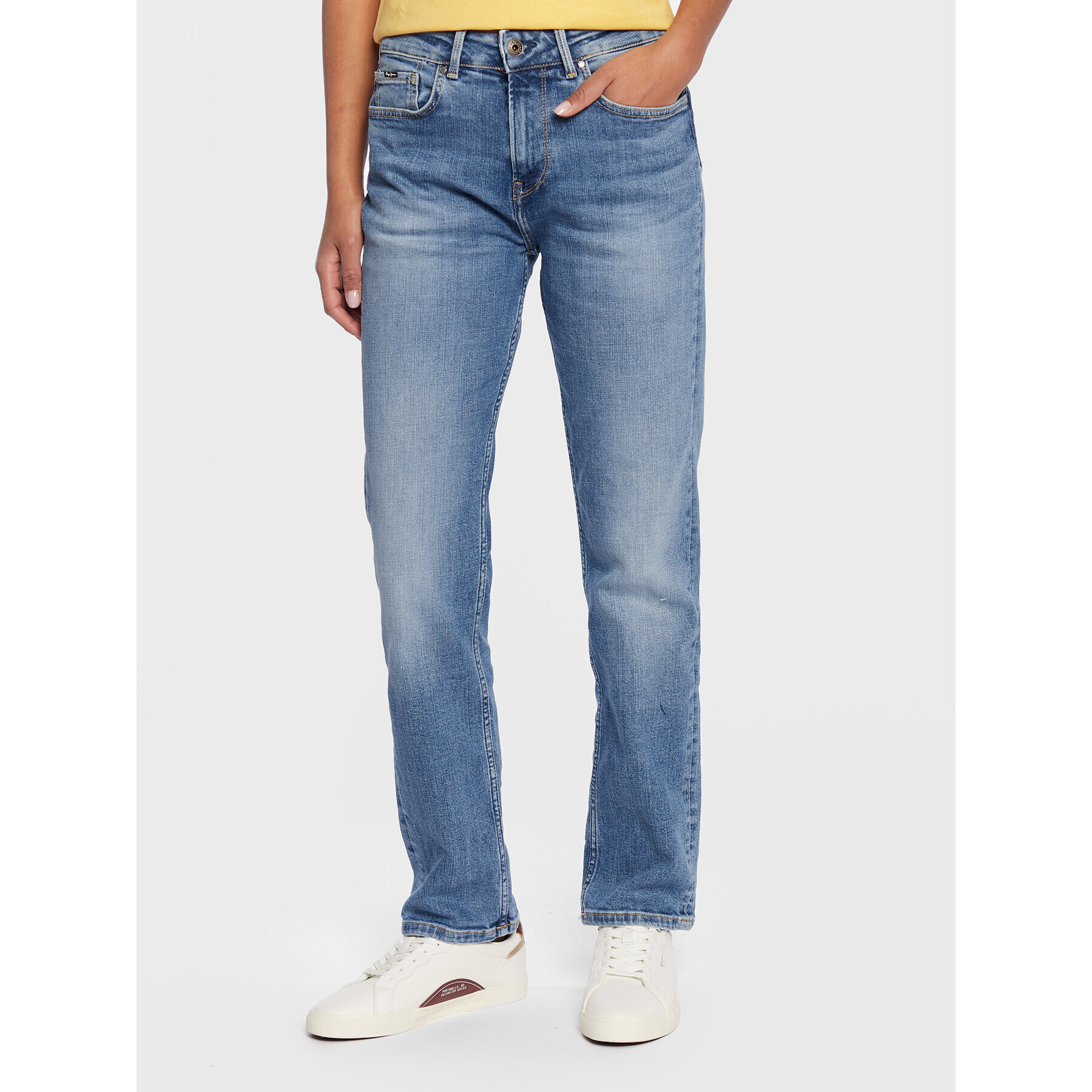 Pepe Jeans Jeansy Mary PL204164 Modrá Straight Fit - Pepit.cz