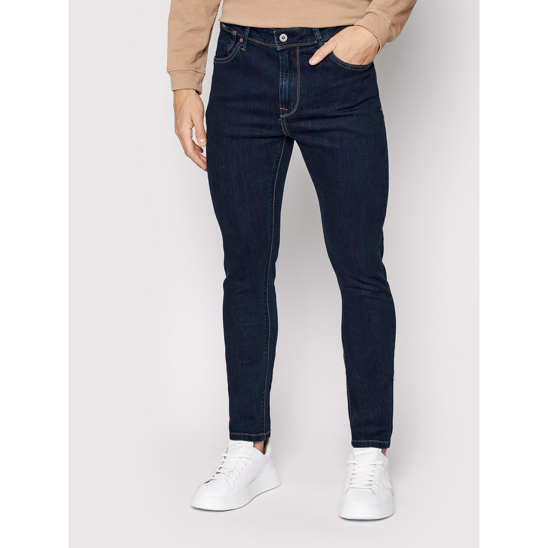 Pepe Jeans Jeansy Mason PM206324 Tmavomodrá Skinny Fit - Pepit.cz