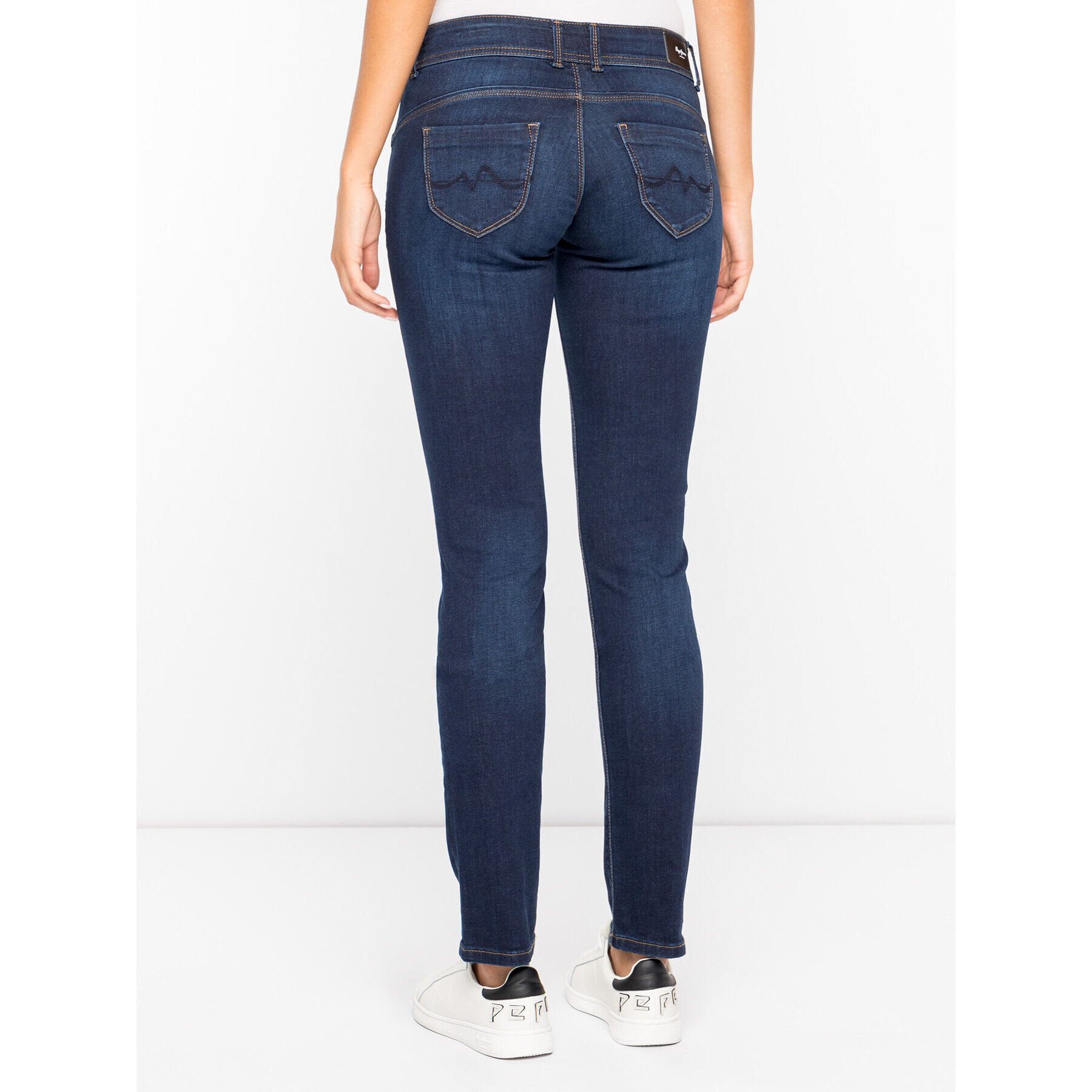 Pepe Jeans Jeansy New Brooke PL200019 Tmavomodrá Slim Fit - Pepit.cz