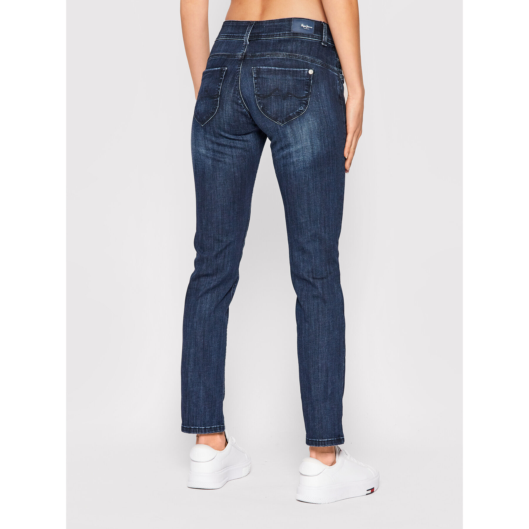 Pepe Jeans Jeansy New Brooke PL204165 Tmavomodrá Slim Fit - Pepit.cz