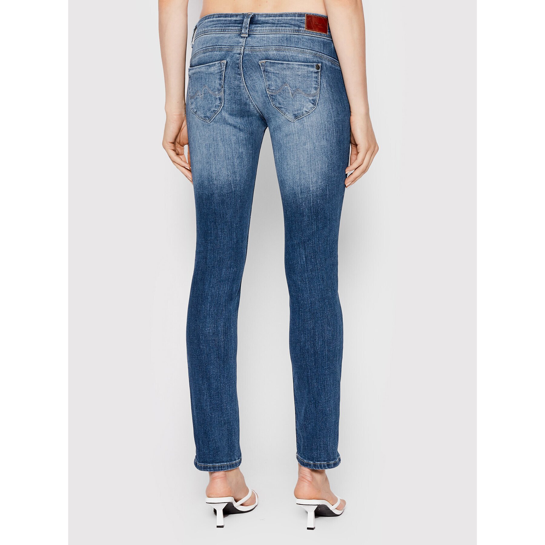 Pepe Jeans Jeansy New Brooke PL204165 Tmavomodrá Slim Fit - Pepit.cz