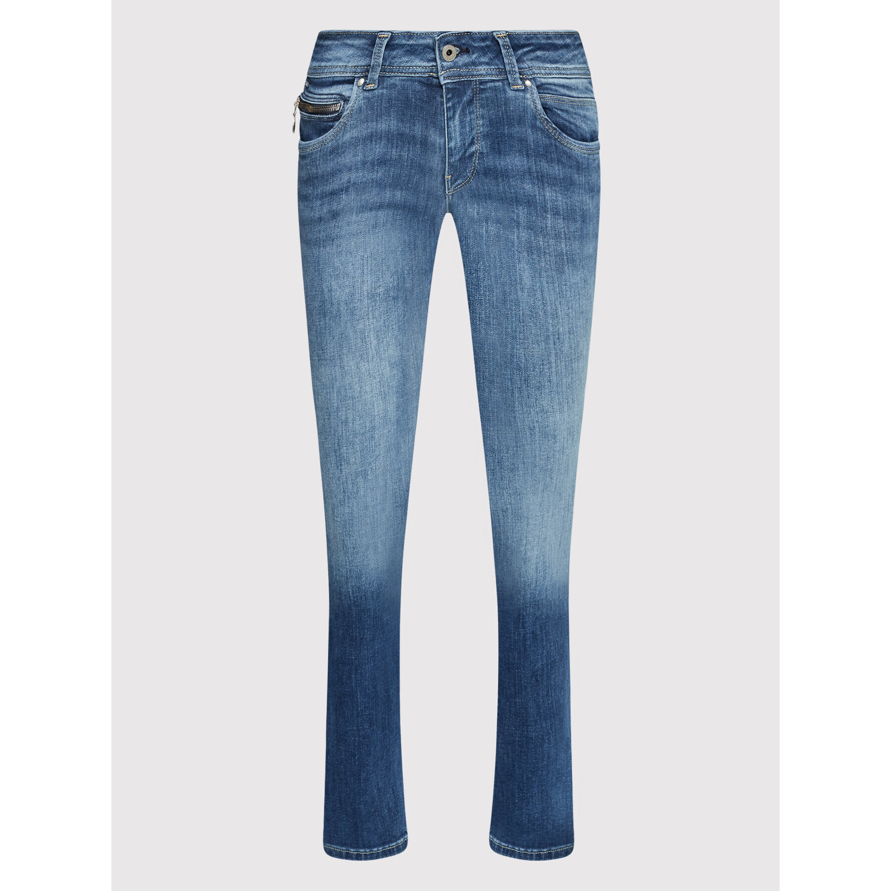 Pepe Jeans Jeansy New Brooke PL204165 Tmavomodrá Slim Fit - Pepit.cz