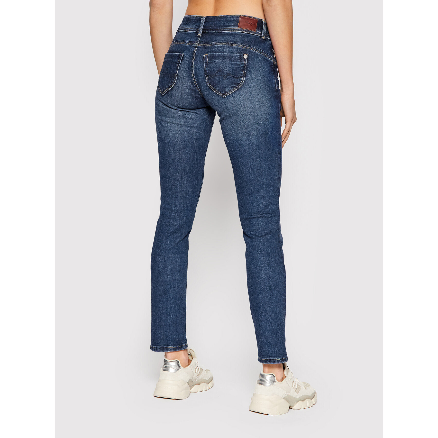 Pepe Jeans Jeansy New Brooke PL204165 Tmavomodrá Slim Fit - Pepit.cz