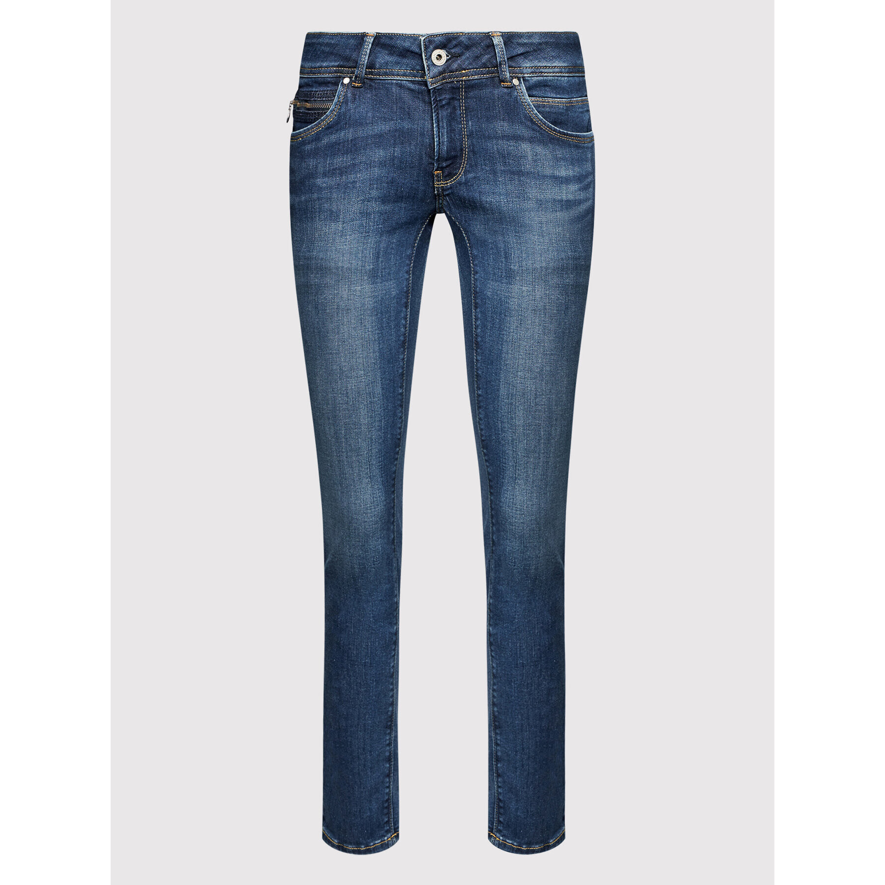 Pepe Jeans Jeansy New Brooke PL204165 Tmavomodrá Slim Fit - Pepit.cz