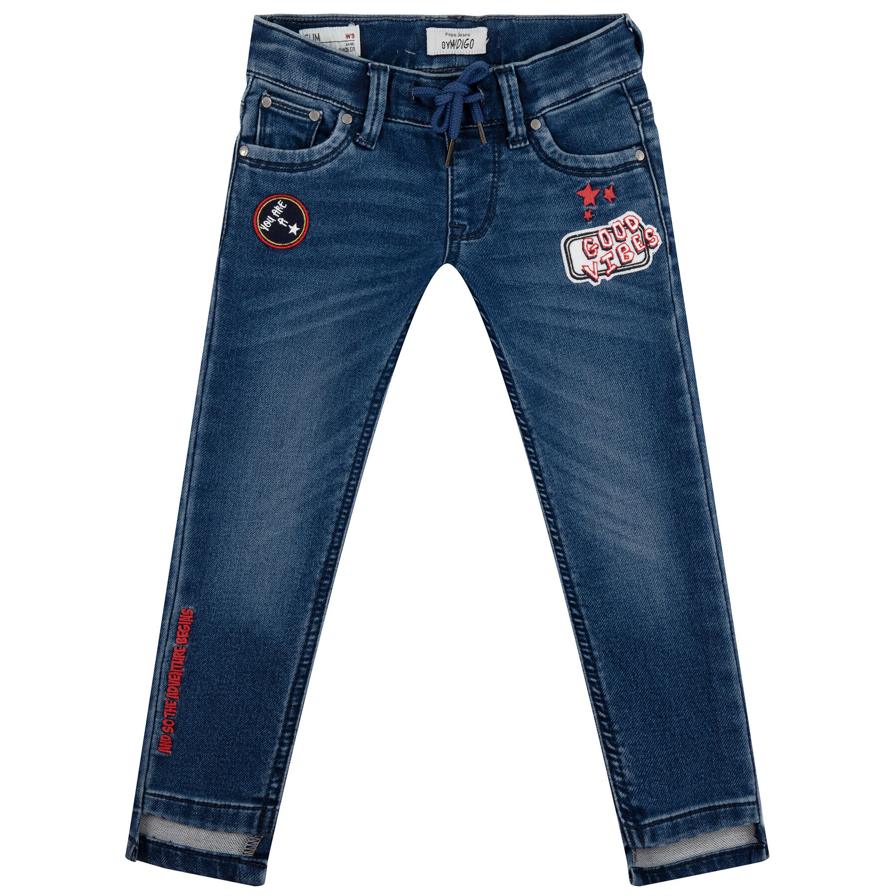 Pepe Jeans Jeansy PB201175 Tmavomodrá Slim Fit - Pepit.cz