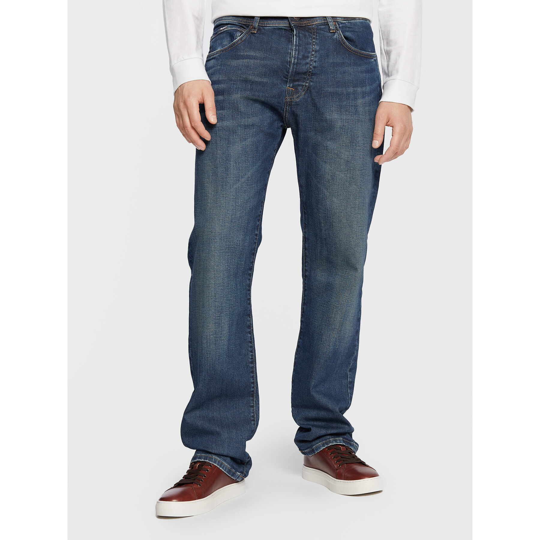 Pepe Jeans Jeansy Penn PM206739 Modrá Relaxed Fit - Pepit.cz