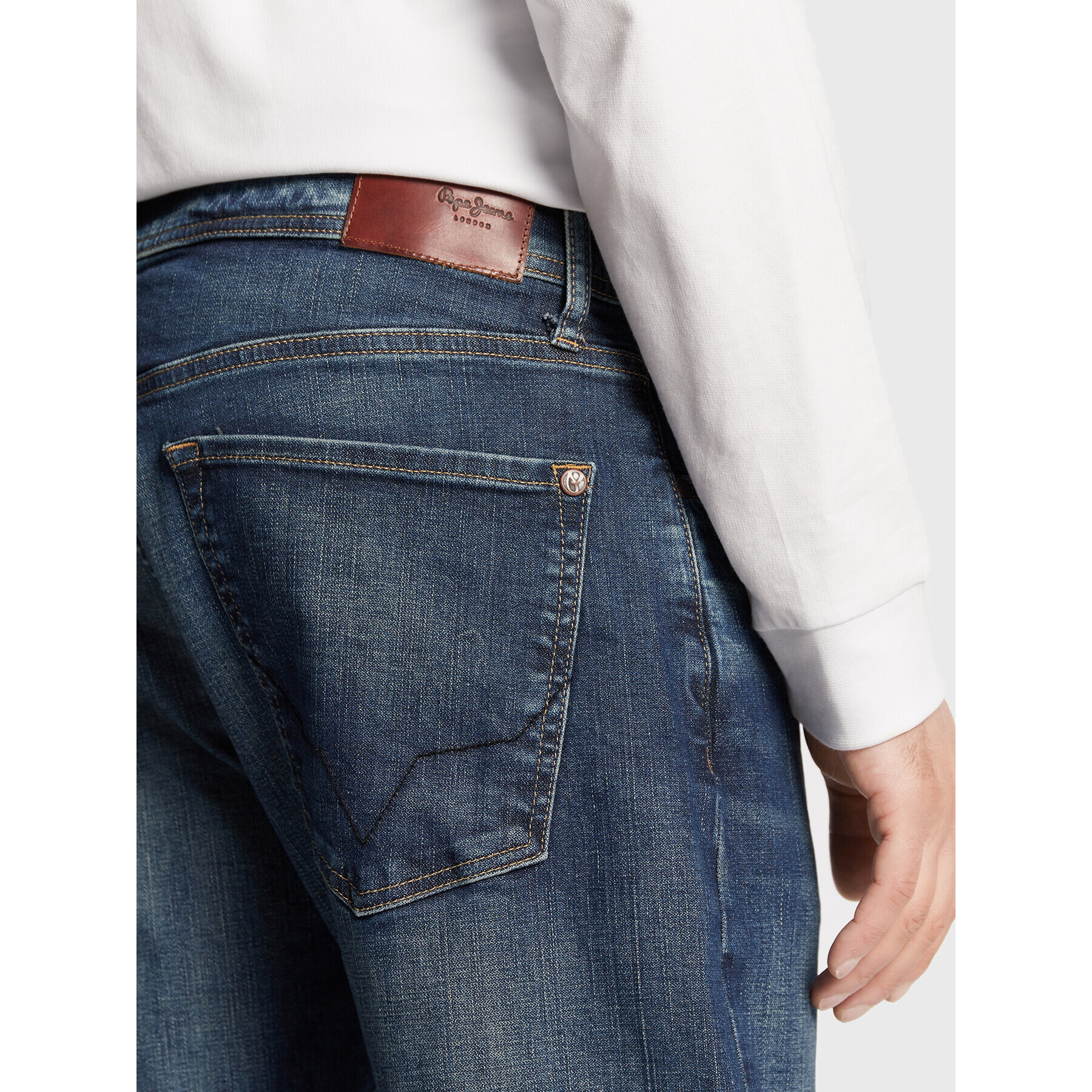 Pepe Jeans Jeansy Penn PM206739 Modrá Relaxed Fit - Pepit.cz