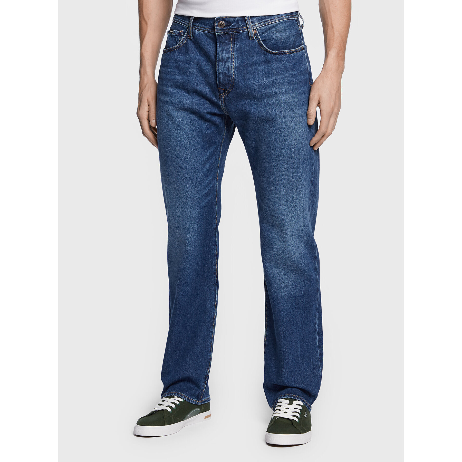 Pepe Jeans Jeansy Penn PM206739 Modrá Relaxed Fit - Pepit.cz