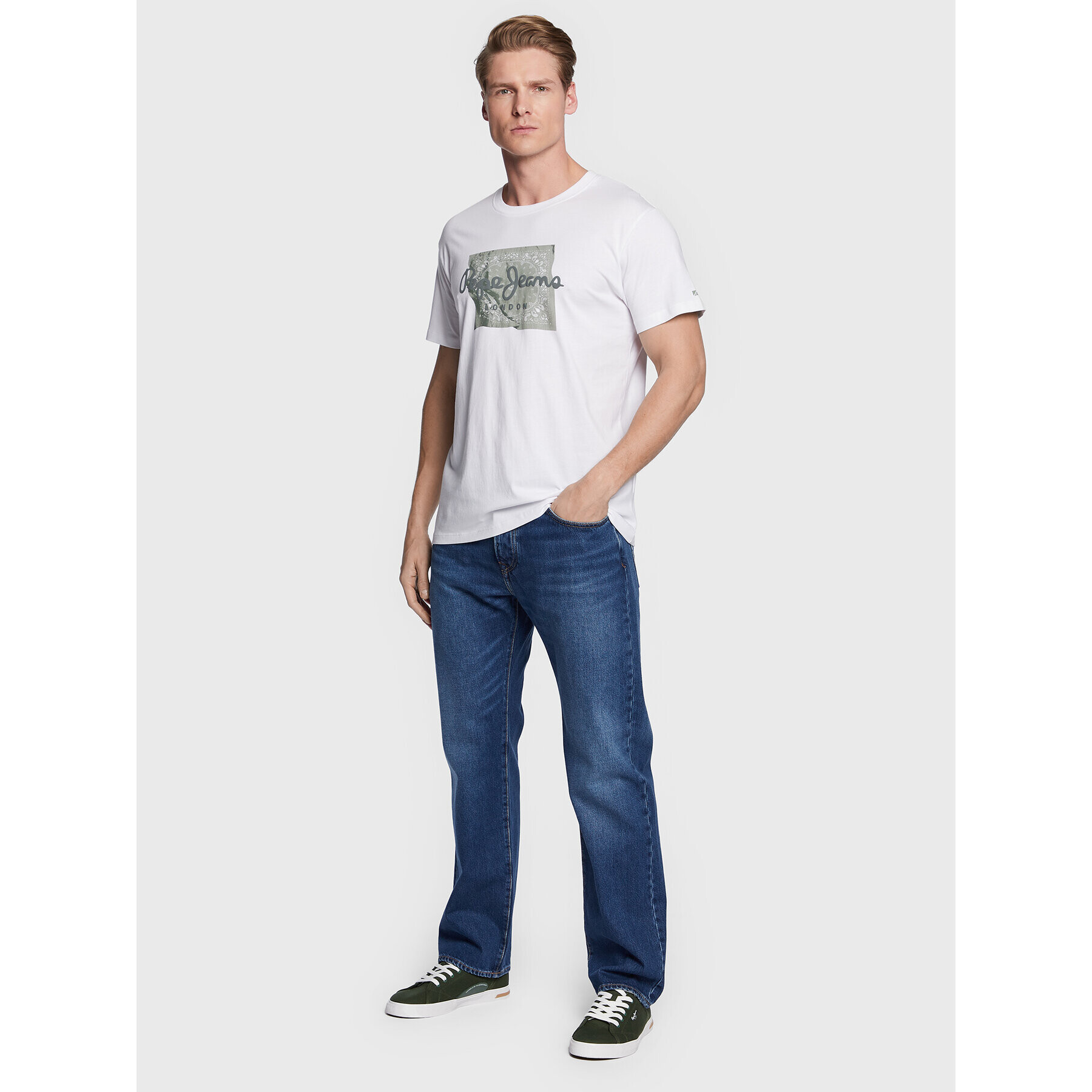 Pepe Jeans Jeansy Penn PM206739 Modrá Relaxed Fit - Pepit.cz