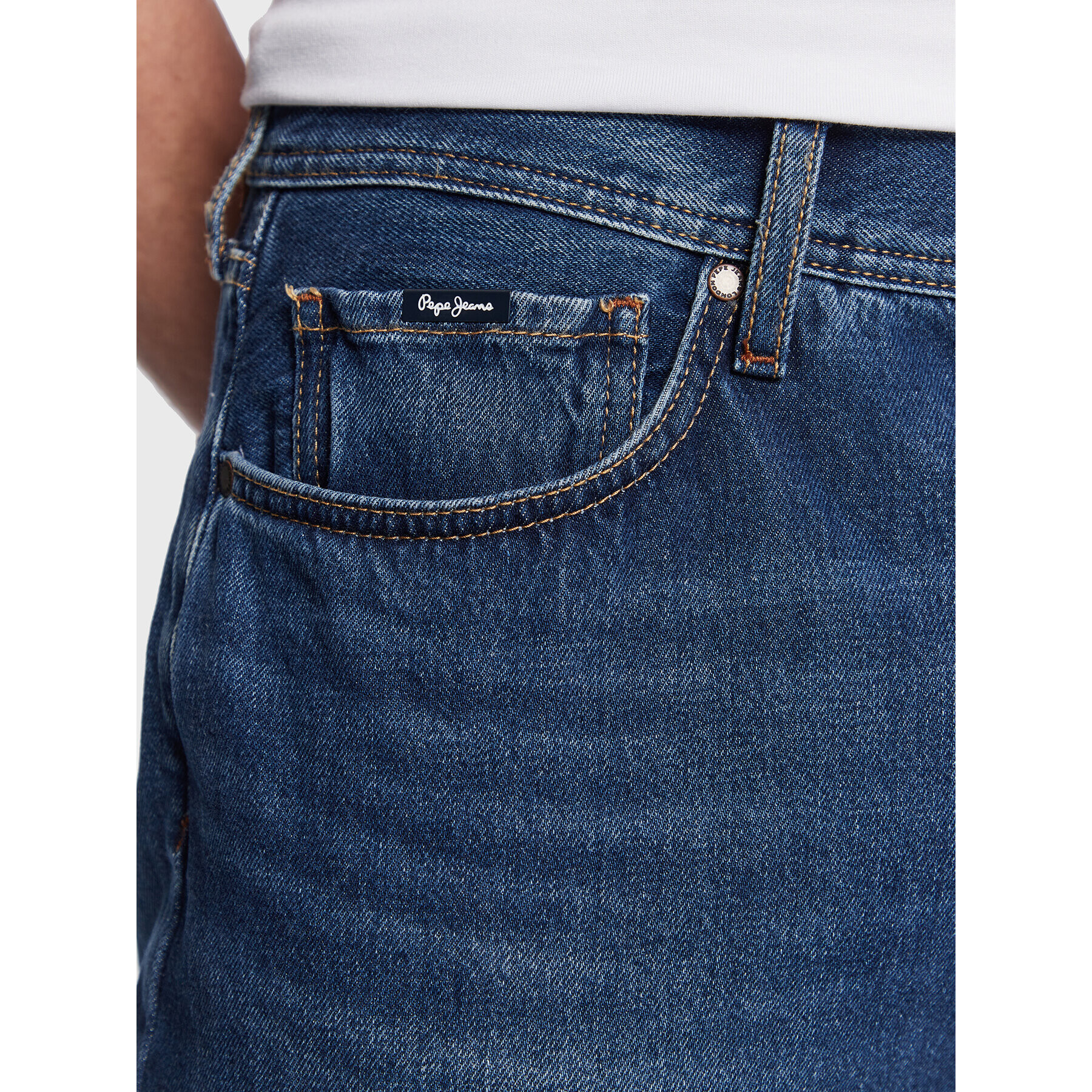 Pepe Jeans Jeansy Penn PM206739 Modrá Relaxed Fit - Pepit.cz