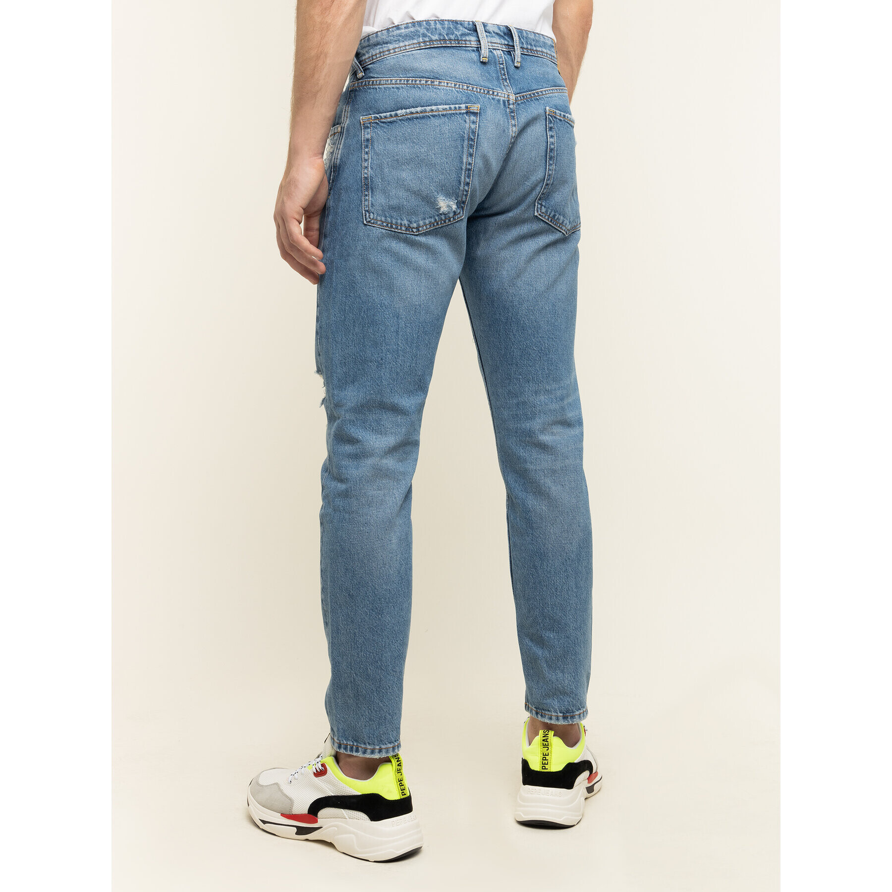 Pepe Jeans Jeansy PEPE ARCHIVE Callen Crop PM205117 Modrá Relaxed Fit - Pepit.cz