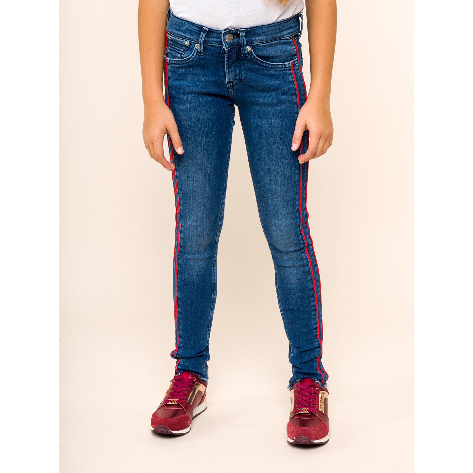 Pepe Jeans Jeansy PG201162 Tmavomodrá Skinny Fit - Pepit.cz