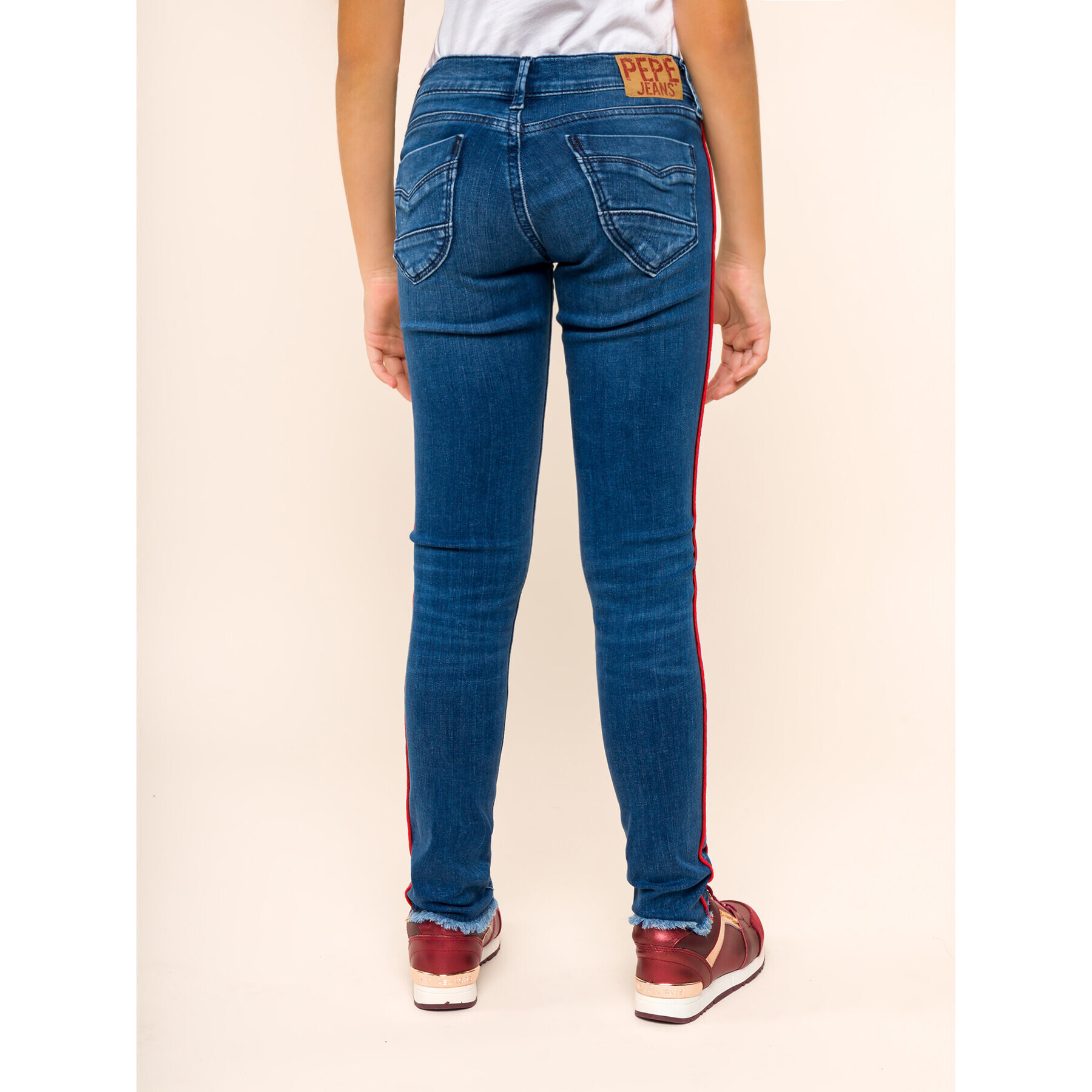 Pepe Jeans Jeansy PG201162 Tmavomodrá Skinny Fit - Pepit.cz