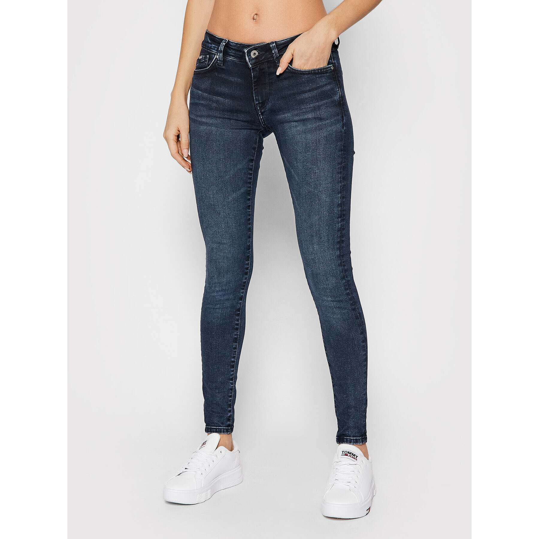 Pepe Jeans Jeansy Pixie PL204169 Tmavomodrá Skinny Fit - Pepit.cz